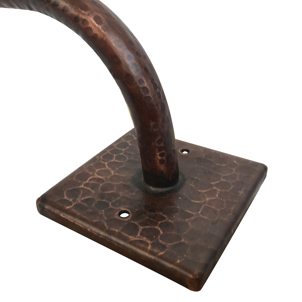 Alternate Image for Premier Copper Products 24" Hammered Copper Towel Bar, 18 Gauge, Oil Rubbed Bronze, TR24DB