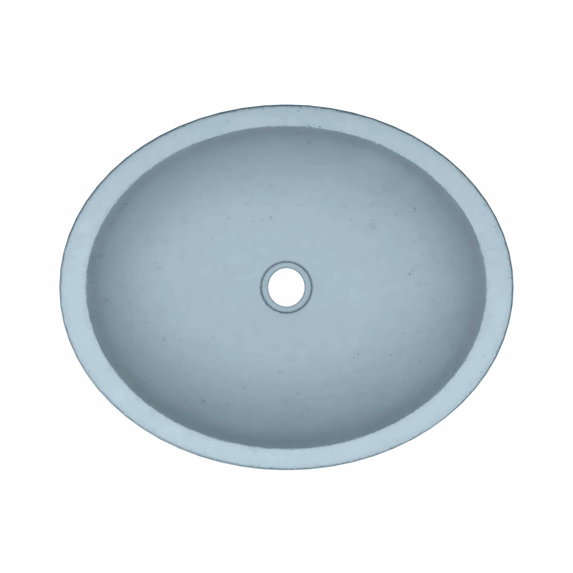 Alternate Image for Native Trails Tolosa 19" x 16" Oval NativeStone Concrete ADA Bathroom Sink, Ocean, NSL1916-O