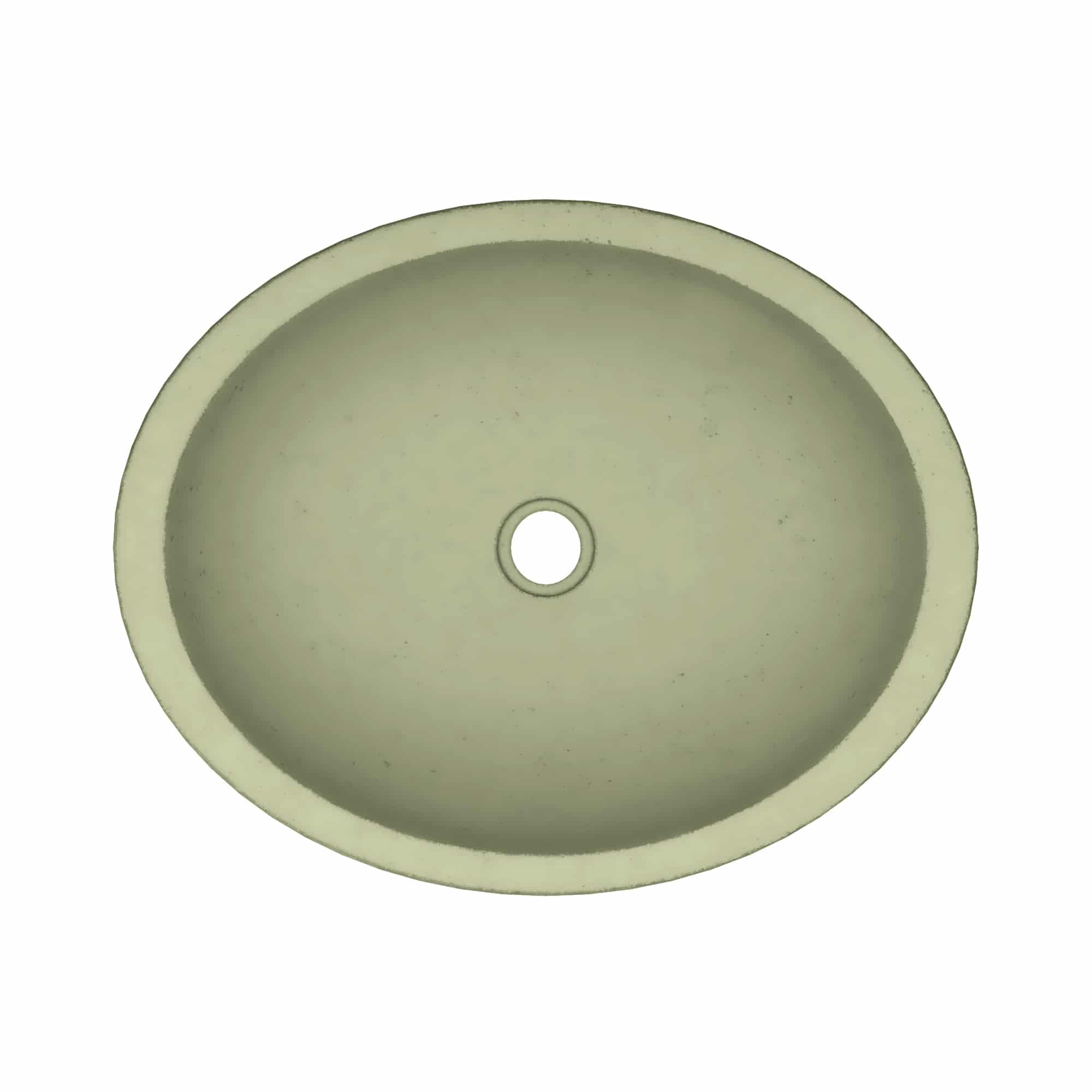 Native Trails Tolosa 19" x 16" Oval NativeStone Concrete ADA Bathroom Sink, Sage, NSL1916-G Product Image