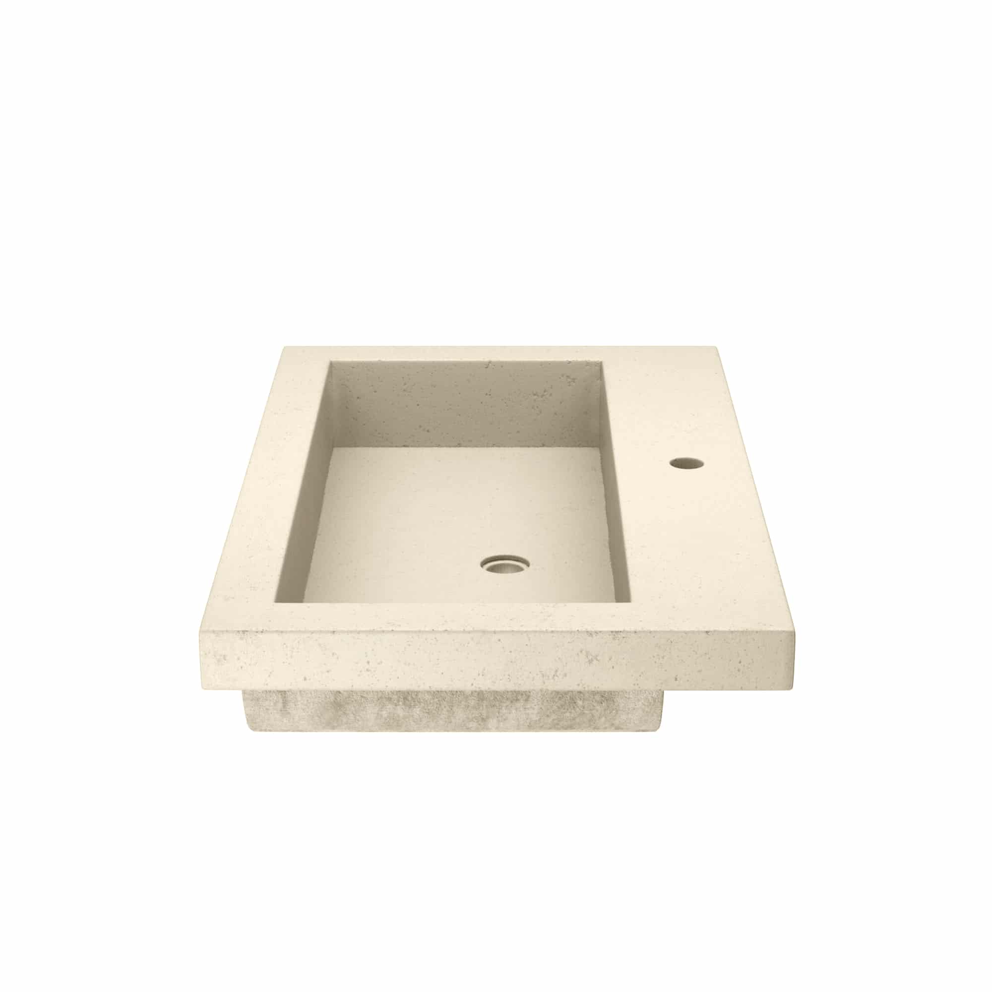 Native Trails Trough 30" x 19" Rectangle Drop In NativeStone Concrete ADA Bathroom Sink, Sand, NSL3019-D Product Image