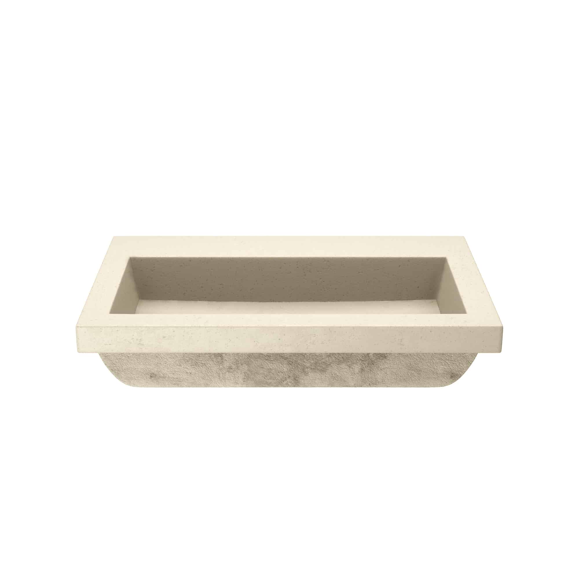 Native Trails Trough 30" x 19" Rectangle Drop In NativeStone Concrete ADA Bathroom Sink, Sand, NSL3019-DX Product Image