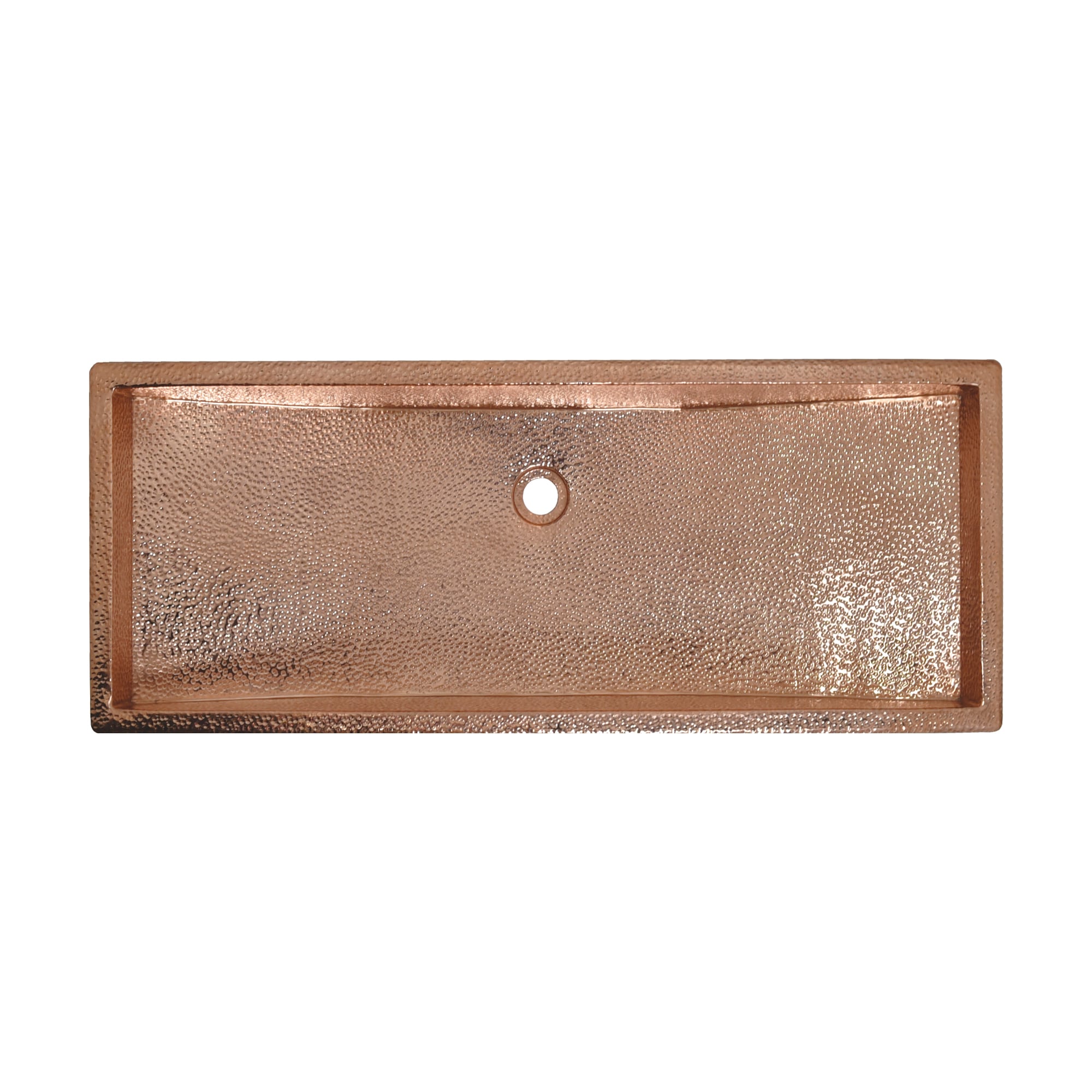 Native Trails Trough 36" x 14" Rectangle Copper Bathroom Sink, Polished Copper, 16 Gauge, CPS406 Product Image