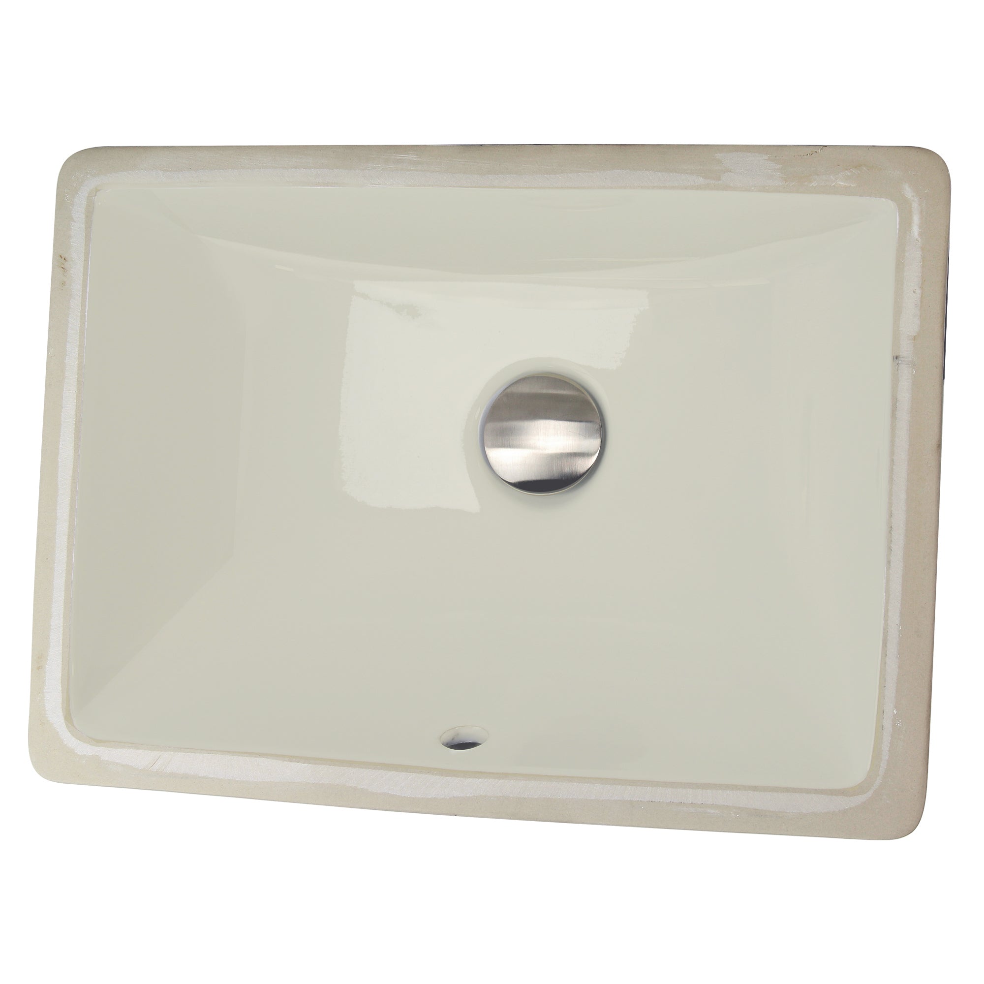 Nantucket Sinks Great Point 18" Ceramic Bathroom Sink, Bisque, UM-16x11-B