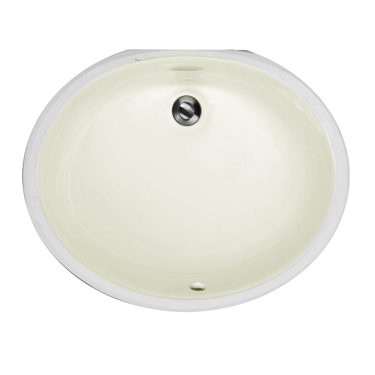 Nantucket Sinks Great Point 19" Ceramic Bathroom Sink, Bisque, UM-17x14-B-K