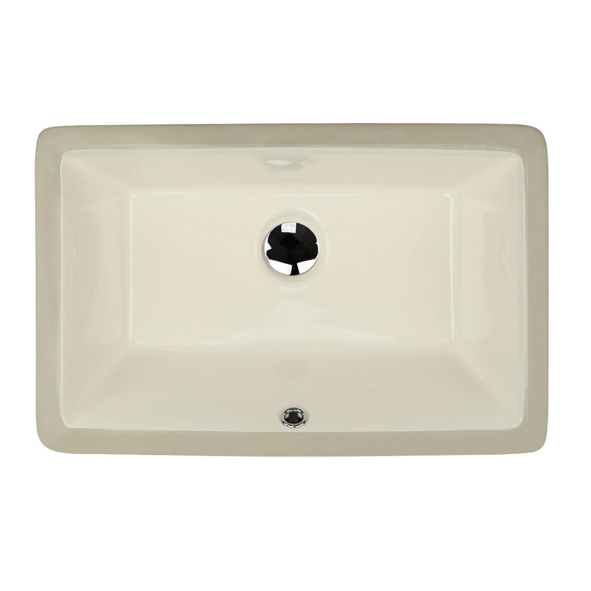 Nantucket Sinks Great Point 21" Ceramic Bathroom Sink, Bisque, UM-19x11-B