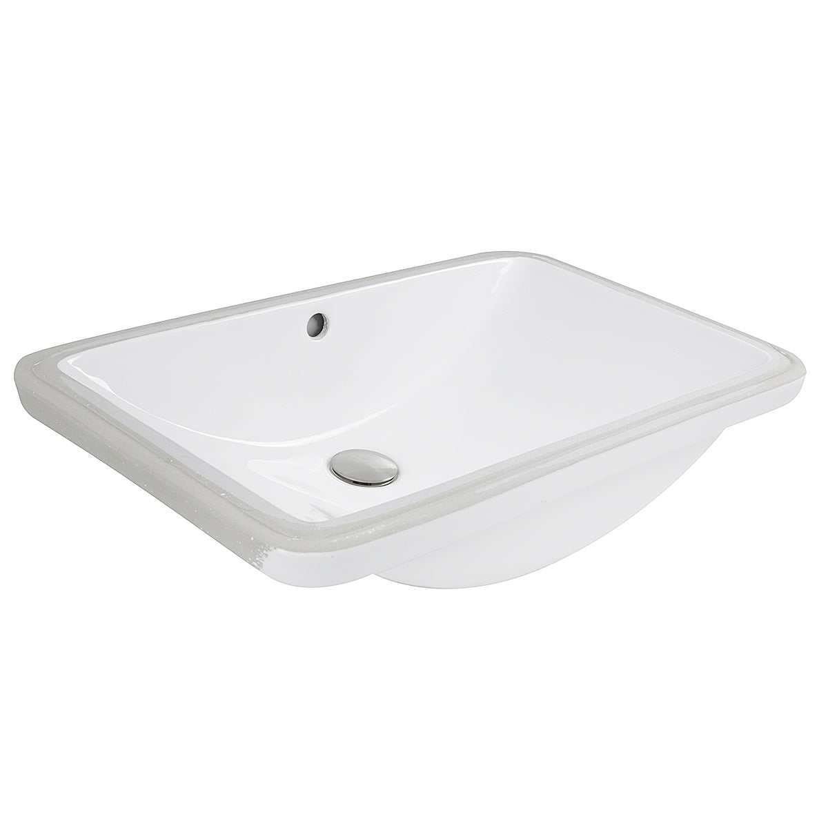 Nantucket Sinks Great Point 24" Ceramic Bathroom Sink, White, UM-2112-W