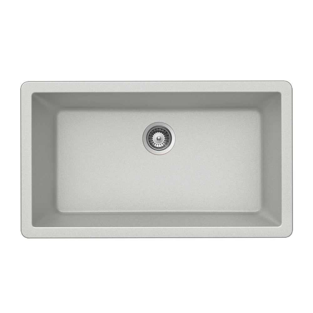 Alternate Image for Houzer Quartztone 33 inch Thunder Granite Composite Undermount Single Bowl Kitchen Sink - V-100U THUNDER
