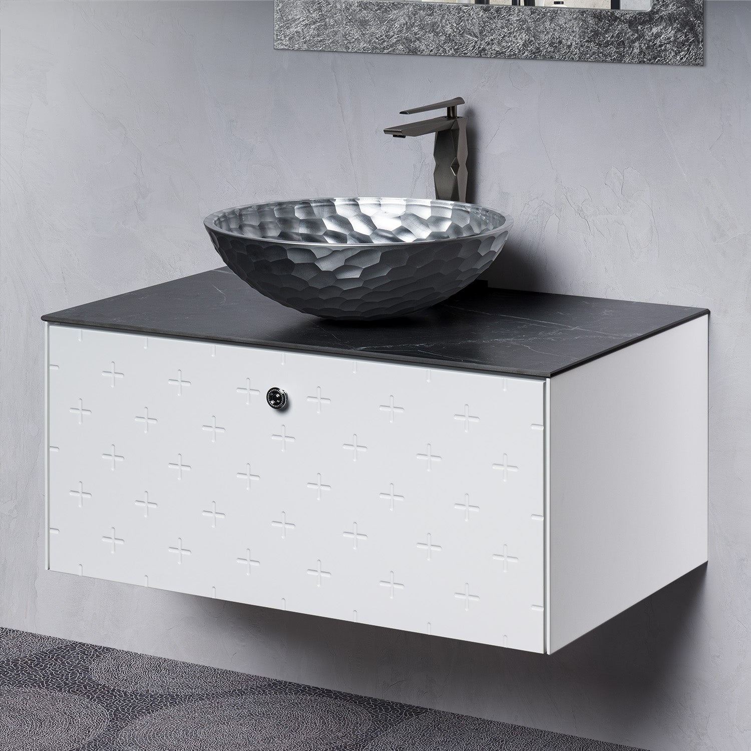Alternate Image for MaestroBath Sogno Modern Bathroom Vanity, White, 32, Wood, VAN-SGN32-WHT