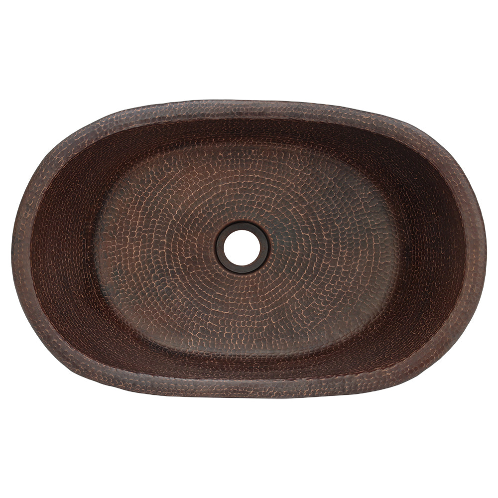 Alternate Image for Premier Copper Products 20" Copper Bathroom Sink, Oil Rubbed Bronze, VBT20DB