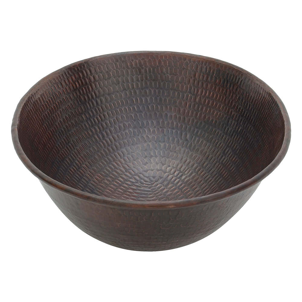 Alternate Image for Premier Copper Products 17" Oval Copper Bathroom Sink, Oil Rubbed Bronze, VO17WDB