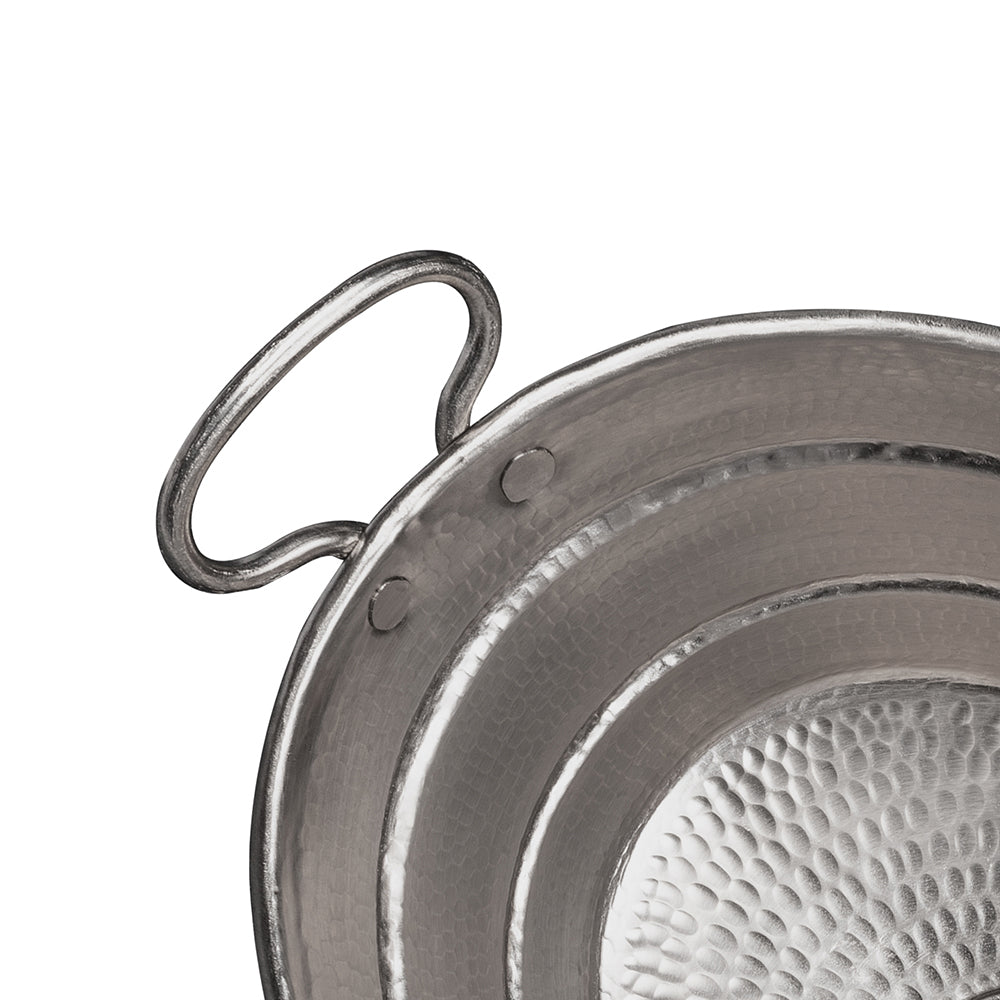 Alternate Image for Premier Copper Products 16" Oval Bucket Vessel Hammered Copper Bathroom Sink with Handles in Nickel, Matching Drain and Accessories, BSP5_VOB16EN-P