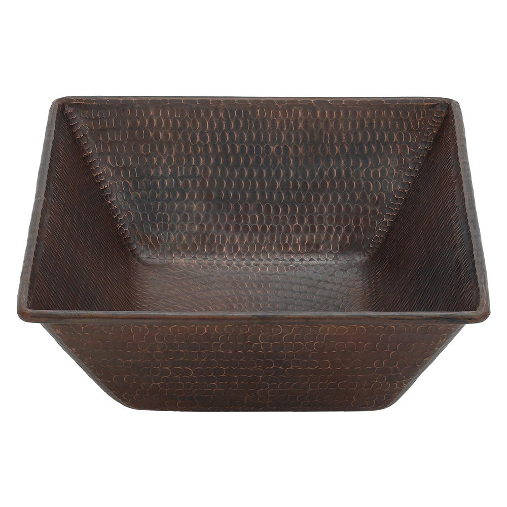 Alternate Image for Premier Copper Products 17" Rectangle Copper Bathroom Sink, Oil Rubbed Bronze, VREC17WDB