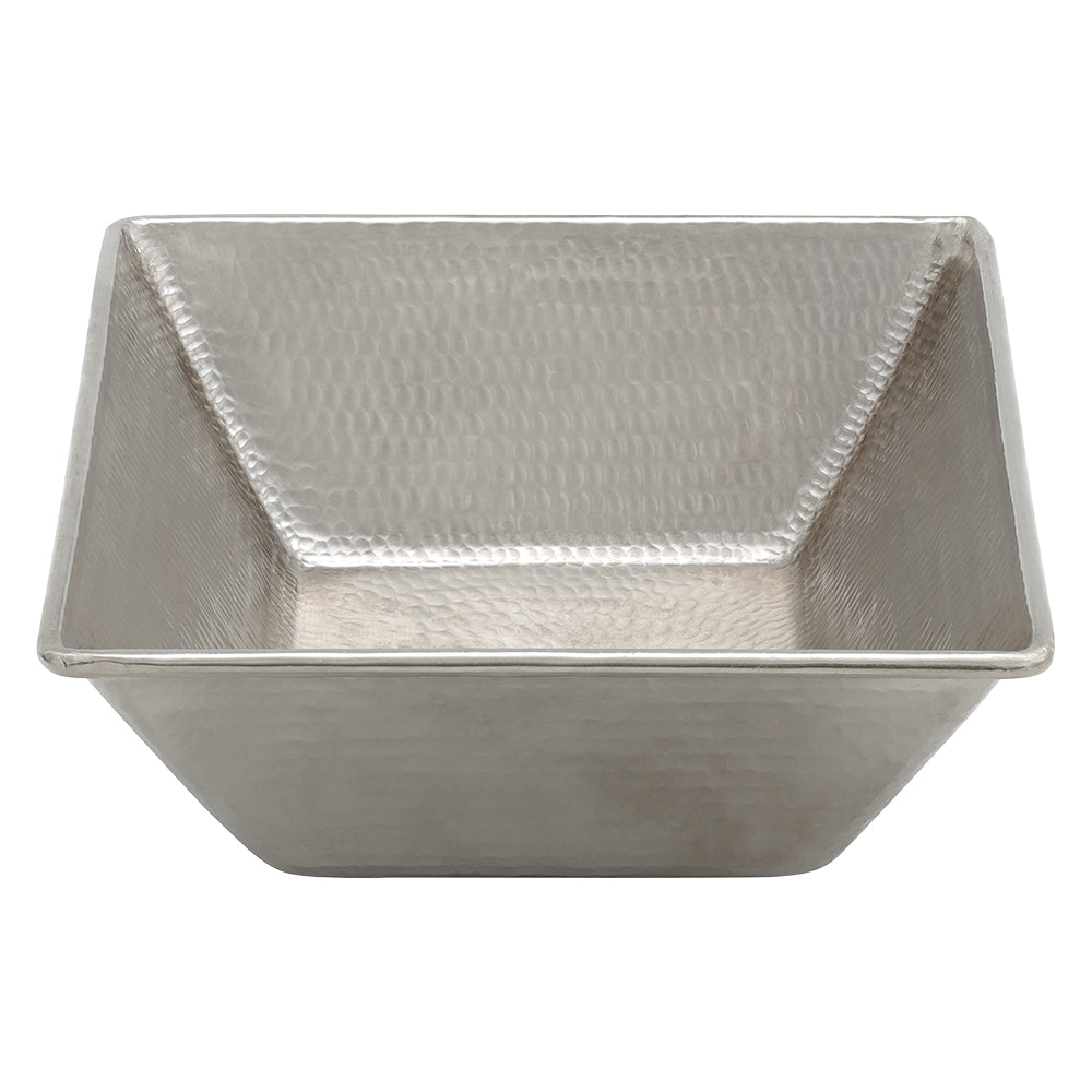 Alternate Image for Premier Copper Products 17.25" x 13.25" Rectangle Vessel - Above Counter Copper and Nickel Bathroom Sink, 17 Gauge, VREC17WEN