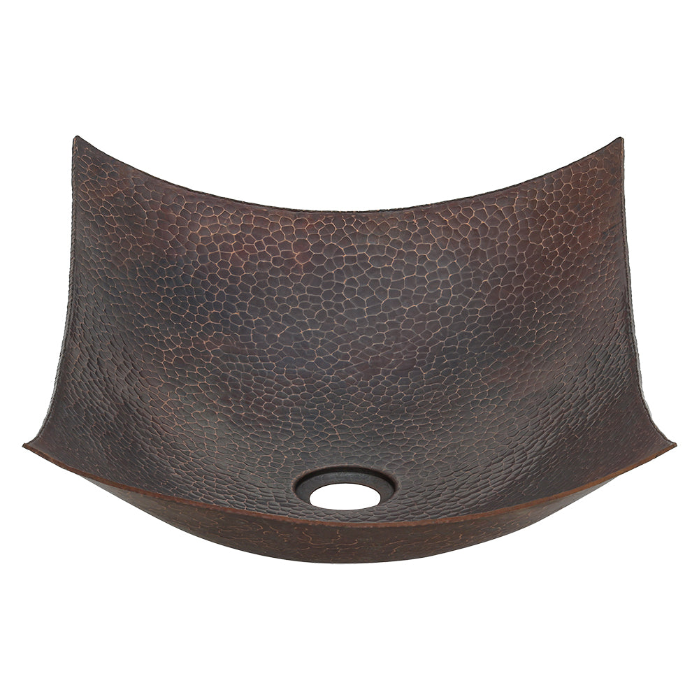 Alternate Image for Premier Copper Products 18" Rectangle Copper Bathroom Sink, Oil Rubbed Bronze, VREC18MSDB