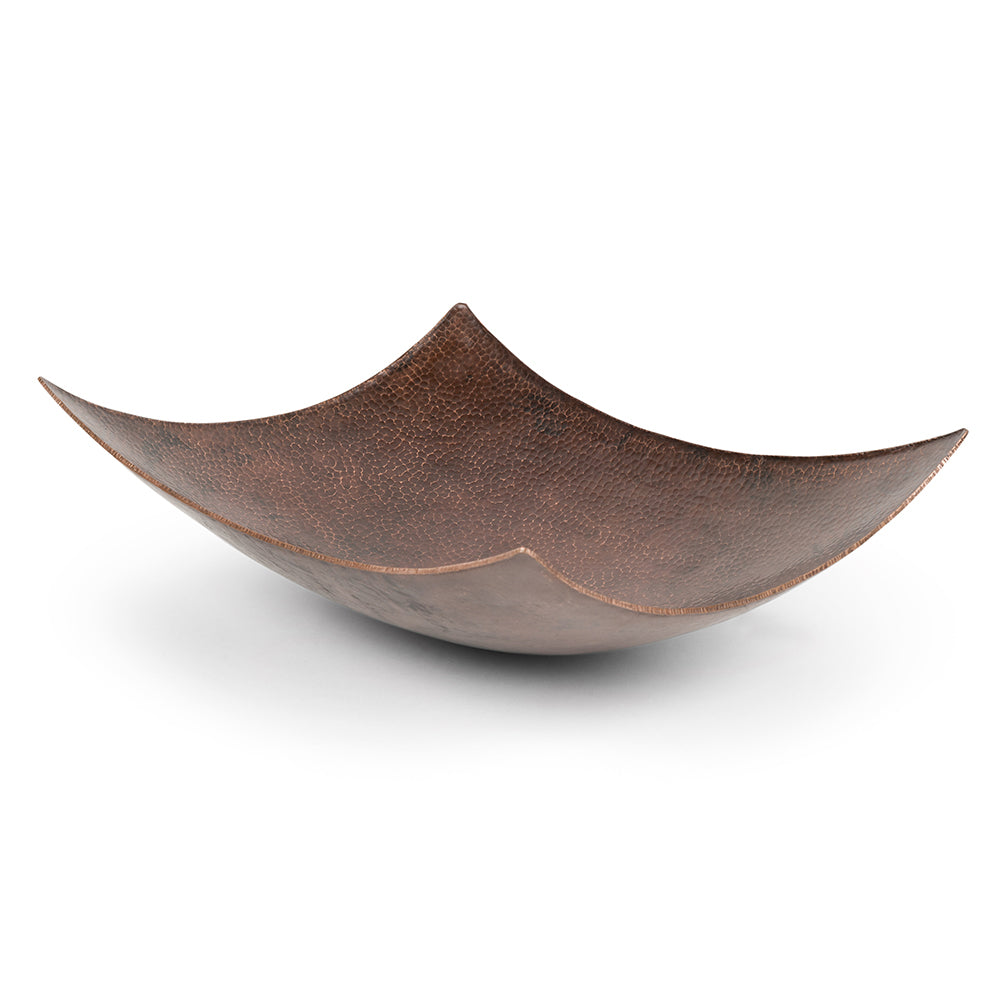 Alternate Image for Premier Copper Products 18" Rectangle Modern Slope Hammered Copper Bathroom Sink, Matching Drain and Accessories, Oil Rubbed Bronze, BSP5_VREC18MSDB-P