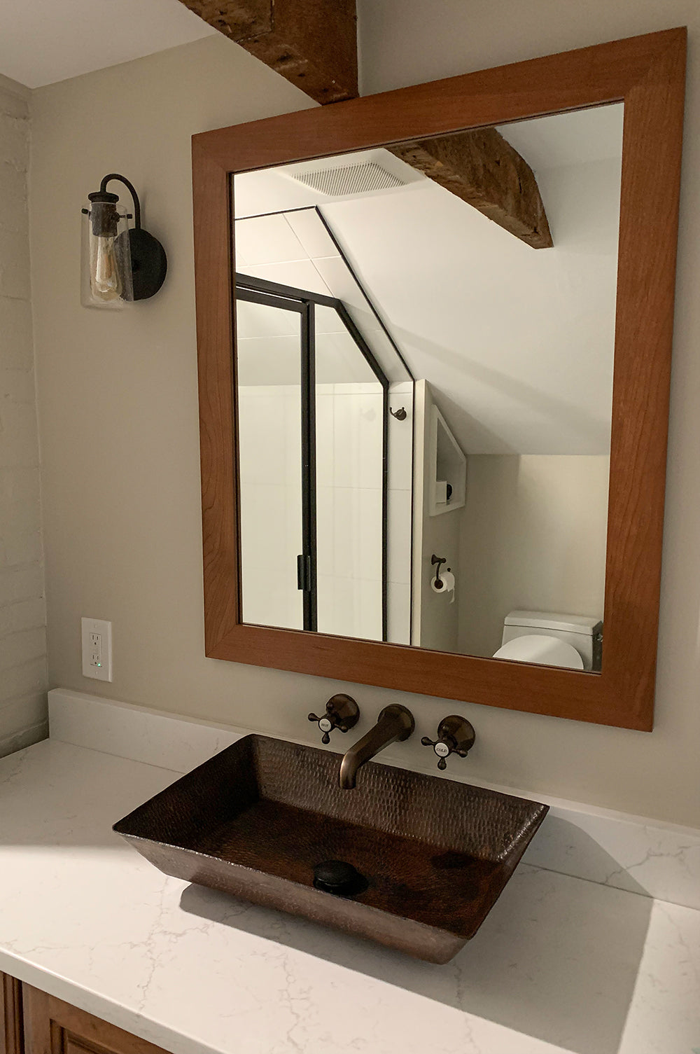 Alternate Image for Premier Copper Products 20" Rectangle Copper Bathroom Sink, Oil Rubbed Bronze, VREC2014DB