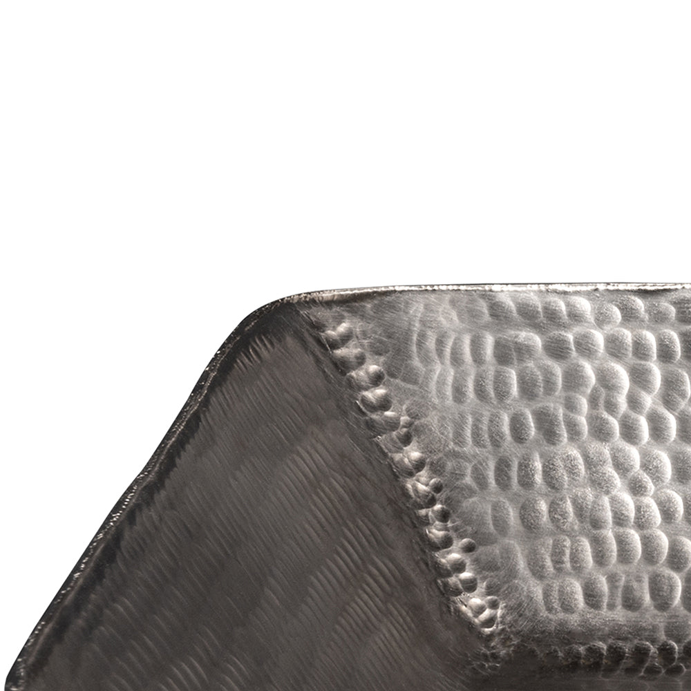 Alternate Image for Premier Copper Products 20" Rectangle Vessel Hammered Copper Bathroom Sink in Nickel, Matching Drain and Accessories, BSP5_VREC2014EN-P