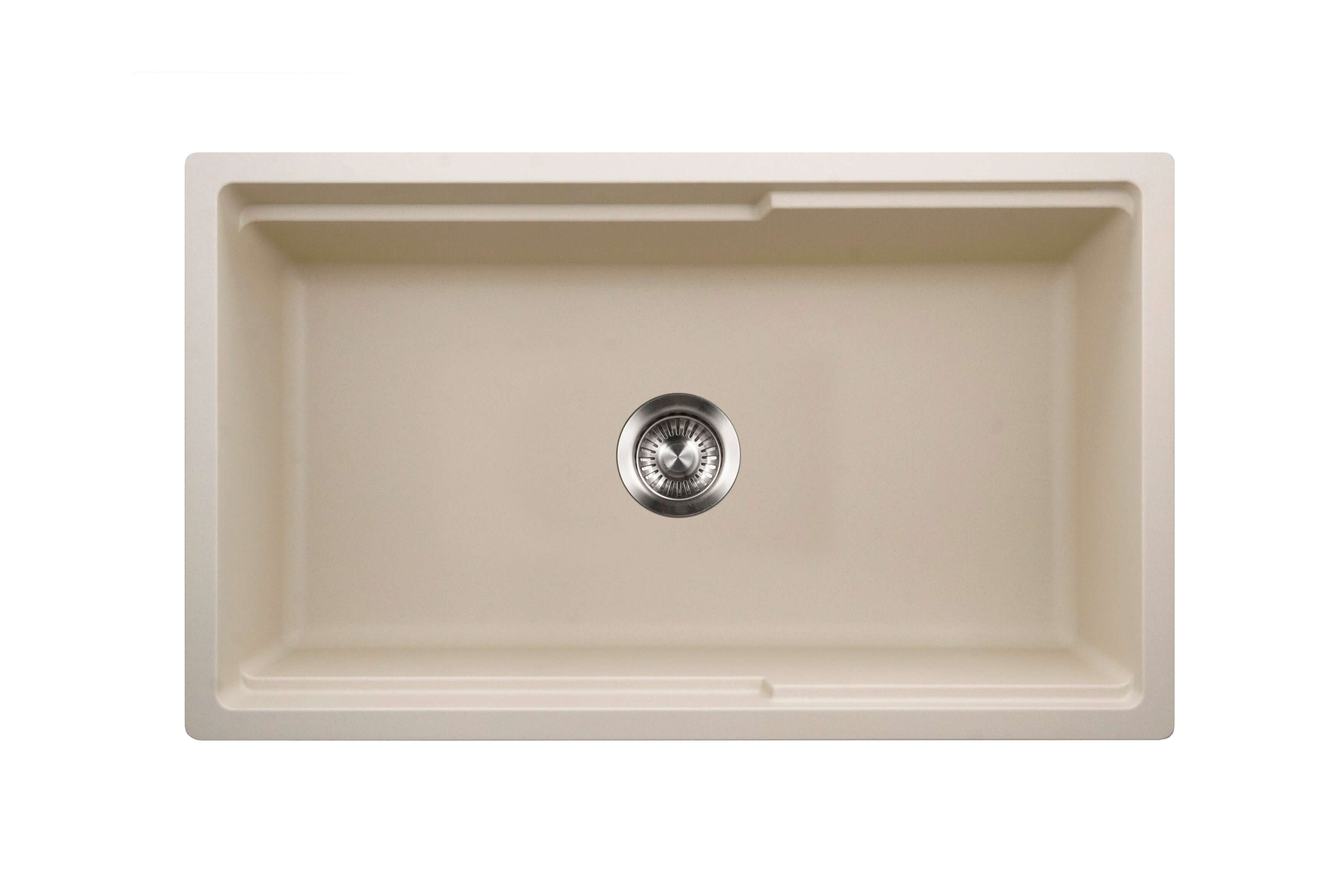 Houzer Quartztone 33 inch Sand Apron Front Farmhouse Granite Composite Workstation Kitchen Sink with Accessories - W-133 SAND-C