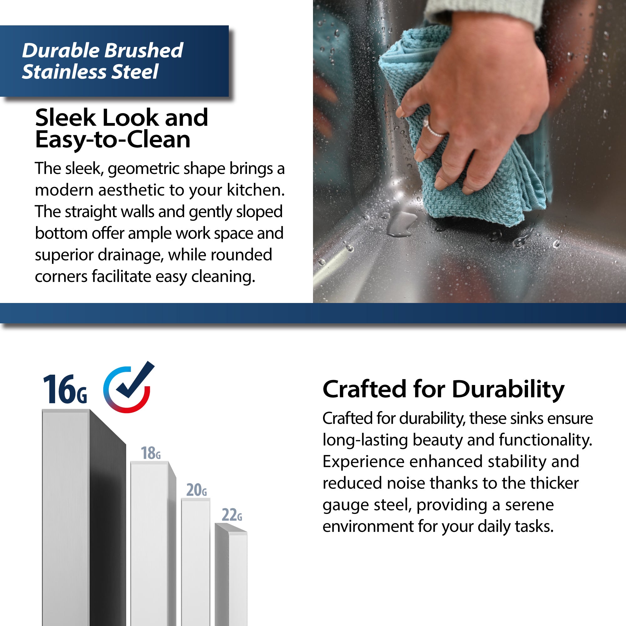 Alternate Image for Karran Elite Workstation 32" Undermount Stainless Steel Workstation Kitchen Sink with Accessories, 60/40 Double Bowl, 16 Gauge, WS-40-PK1