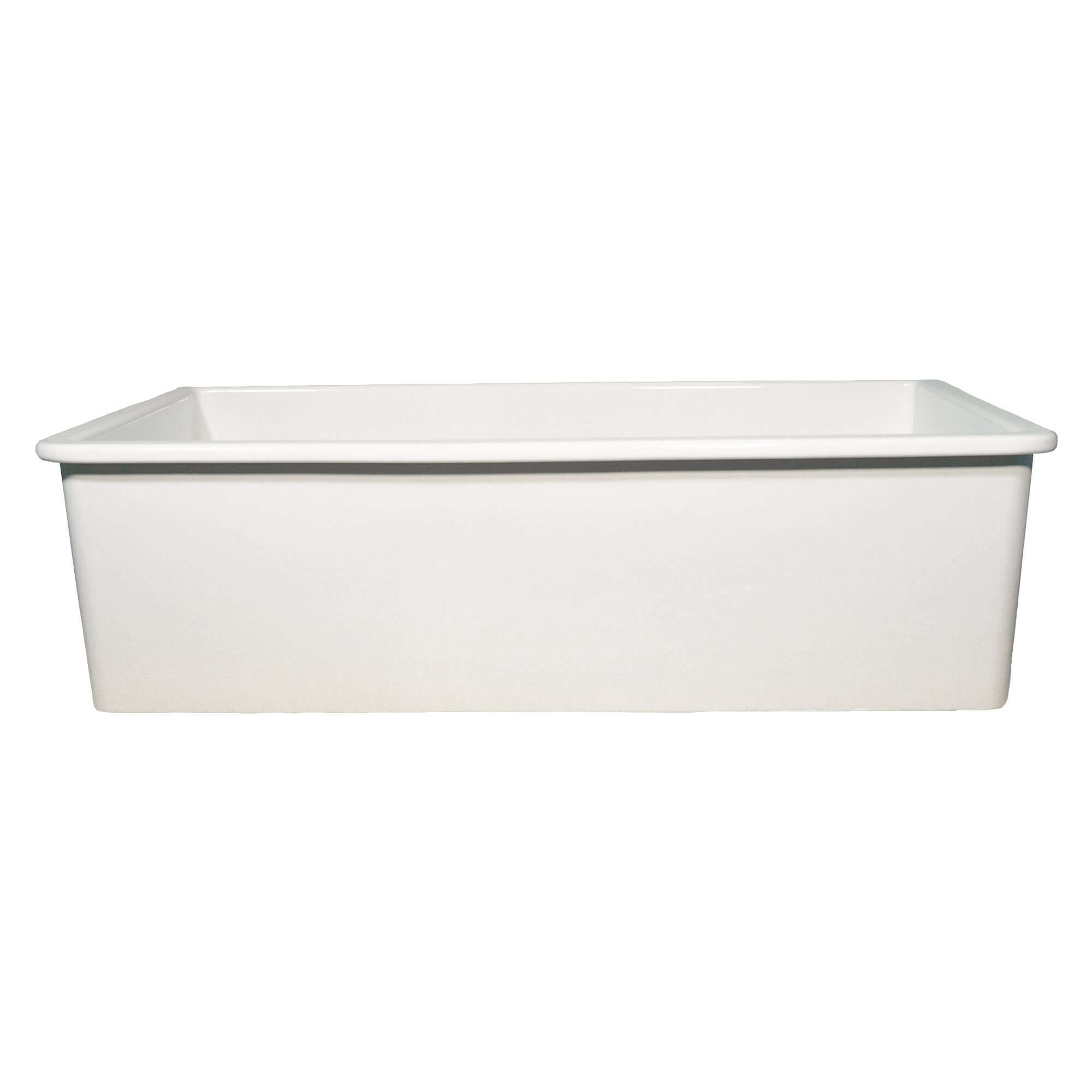 Alternate Image for Nantucket Sinks Cape 31" Dual Mount Fireclay Kitchen Sink with Accessories, 60/40 Double Bowl, White, Wellfleet-31OSW