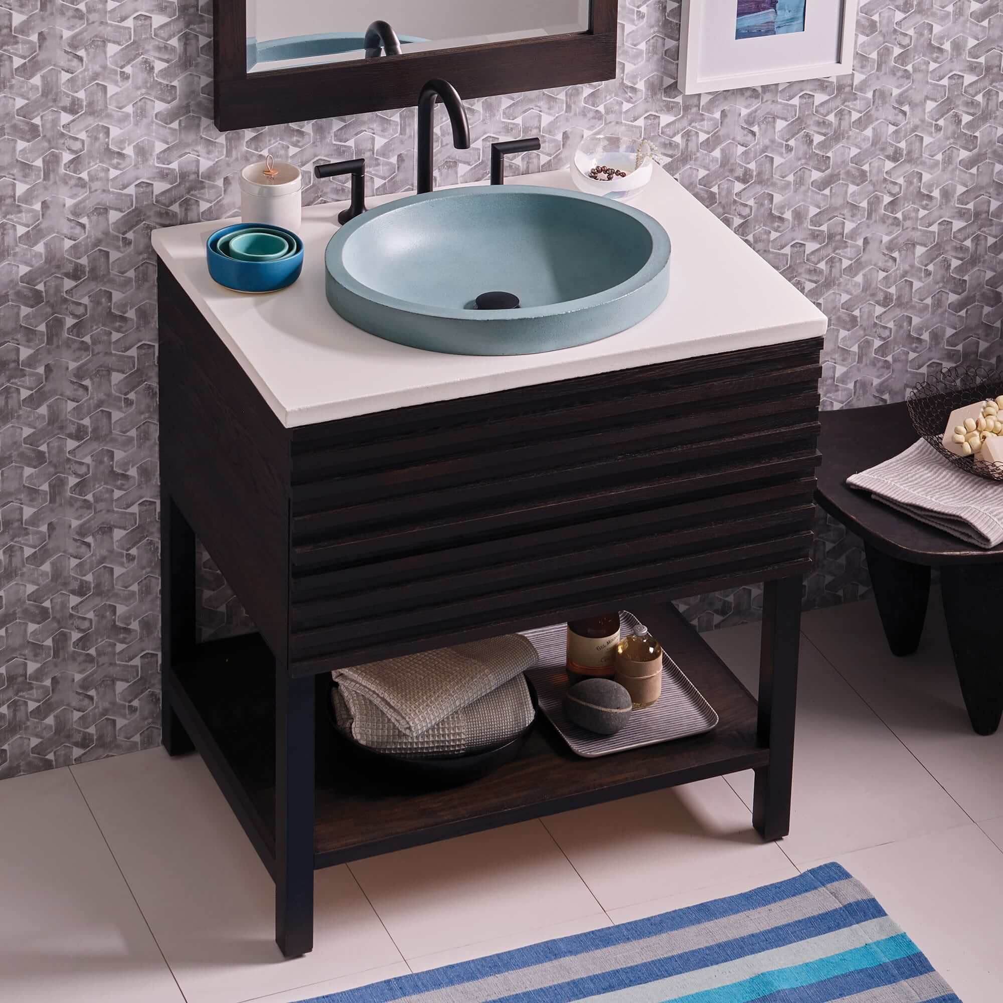 Alternate Image for Native Trails Winemaker 30" Freestanding Vanity Base in Charred Oak, VNM308