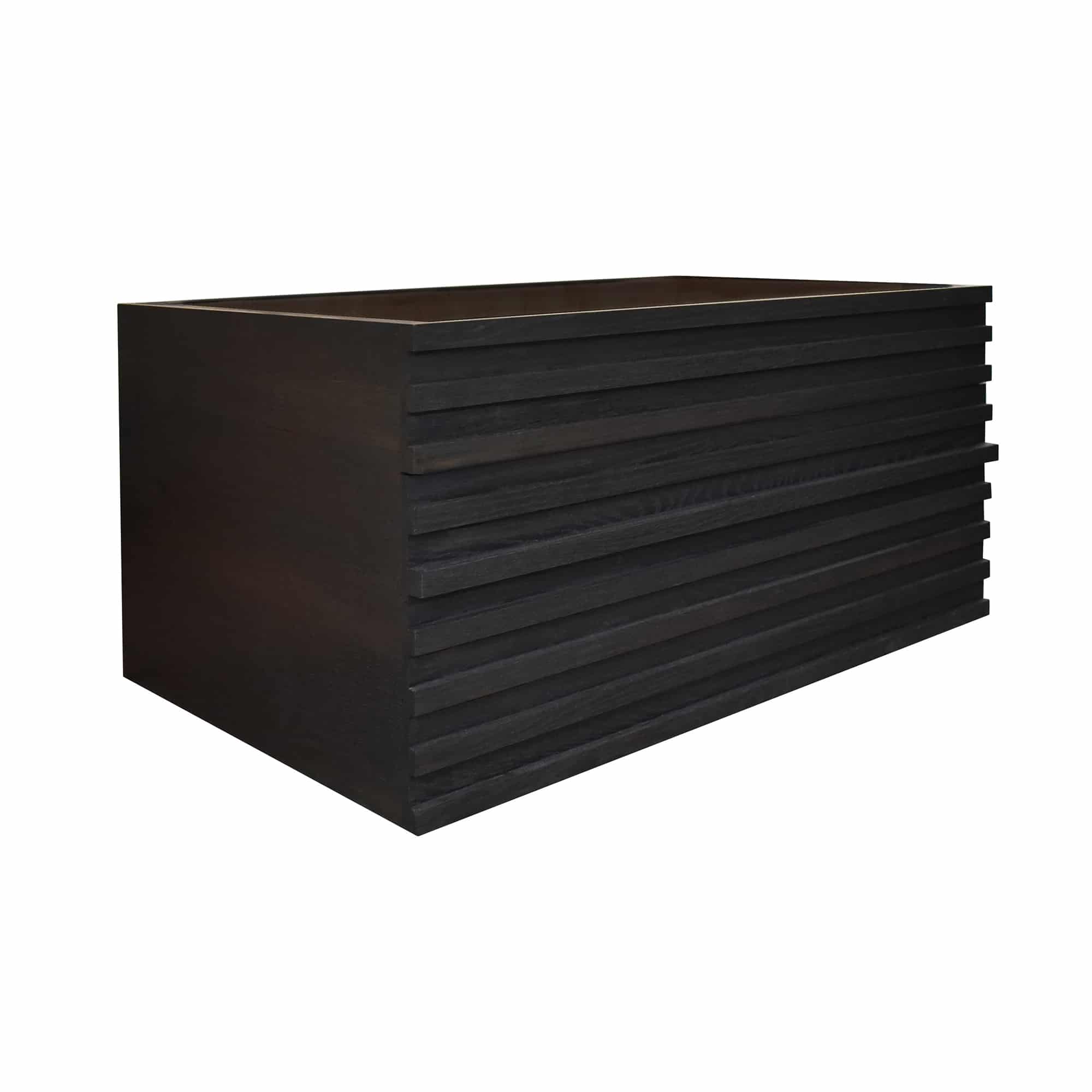 Native Trails Winemaker 30" Floating Wall Mount Vanity Base in Charred Oak, VNM208
