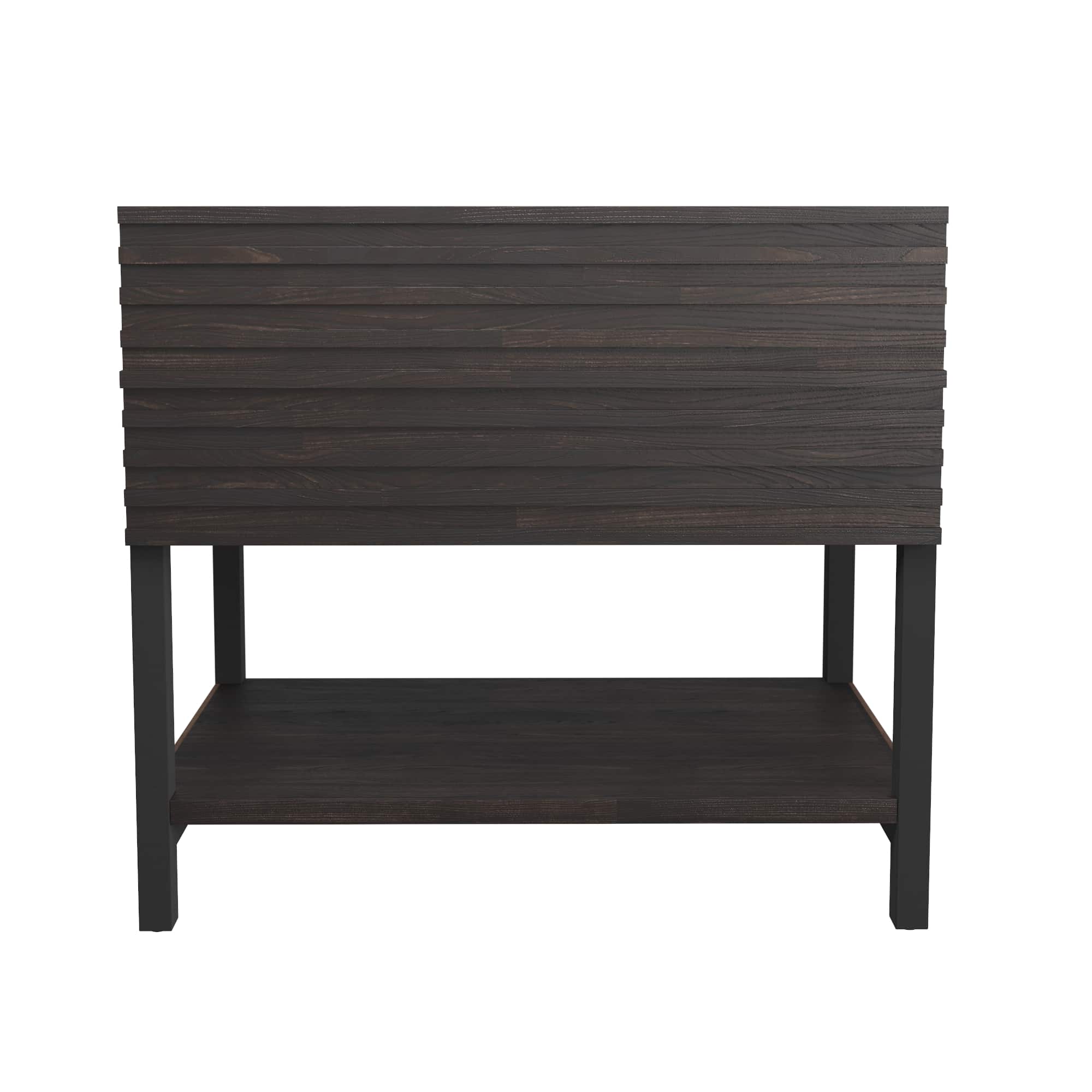 Native Trails Winemaker 36" Freestanding Reclaimed Wood Vanity Base in Charred Oak, VNM368