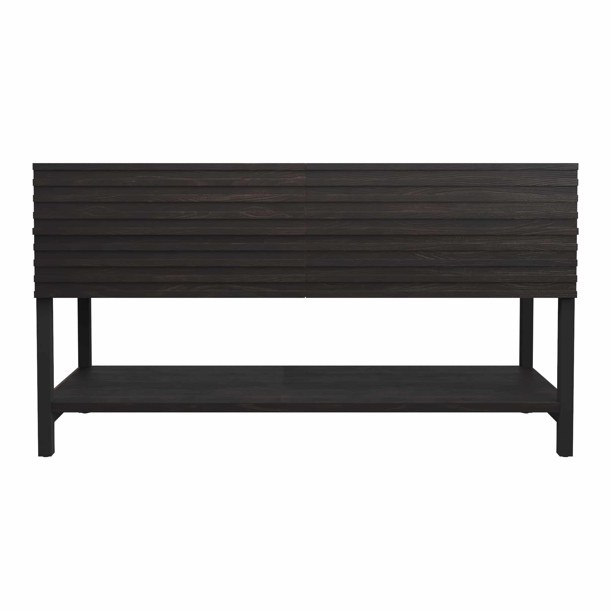 Native Trails Winemaker 60" Freestanding Reclaimed Wood Vanity Base in Charred Oak, VNM608