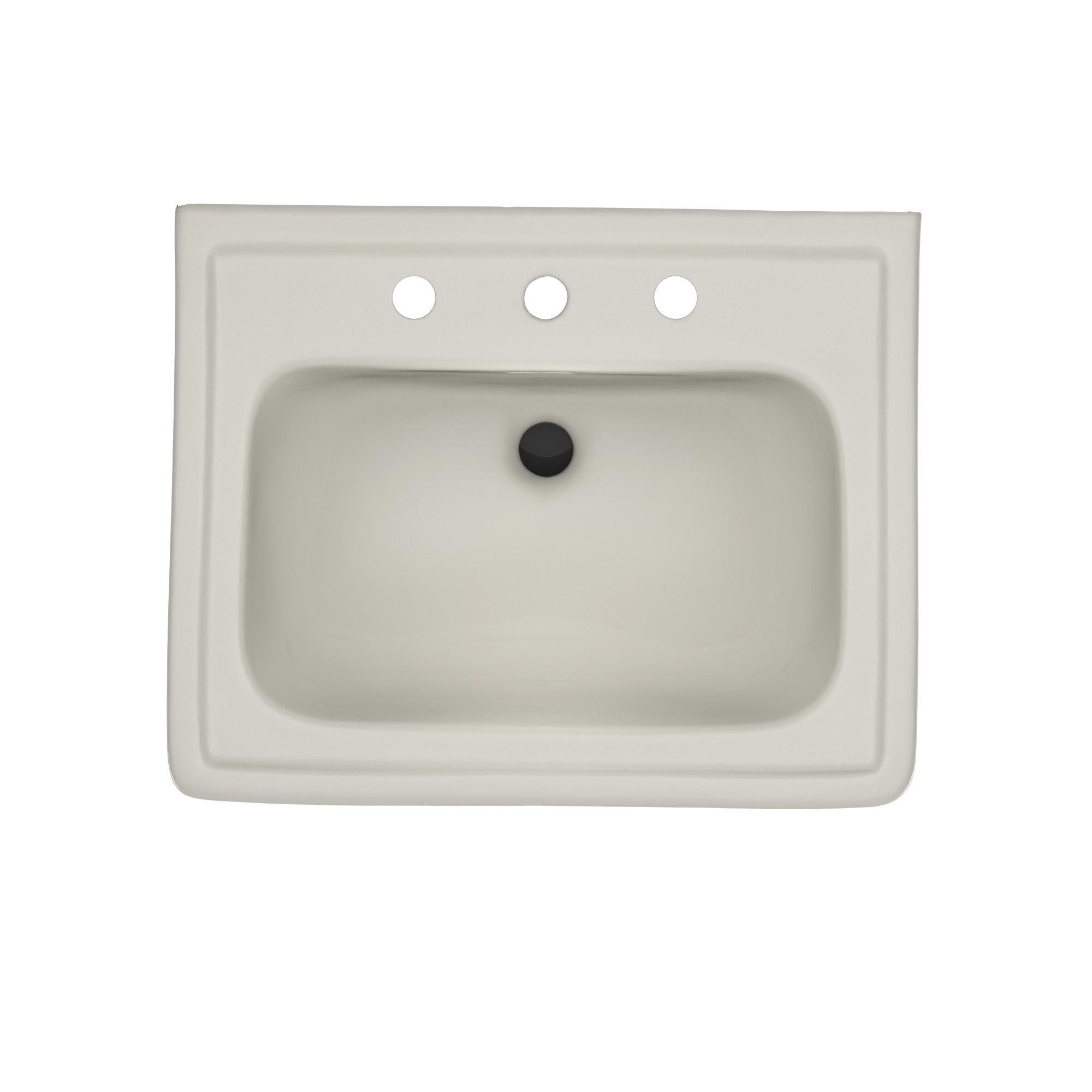 Alternate Image for TOTO Promenade 24" x 19-1/4" Rectangular Pedestal Bathroom Sink for 8 inch Center Faucets, Sedona Beige, Vitreous China, LPT532.8N#12