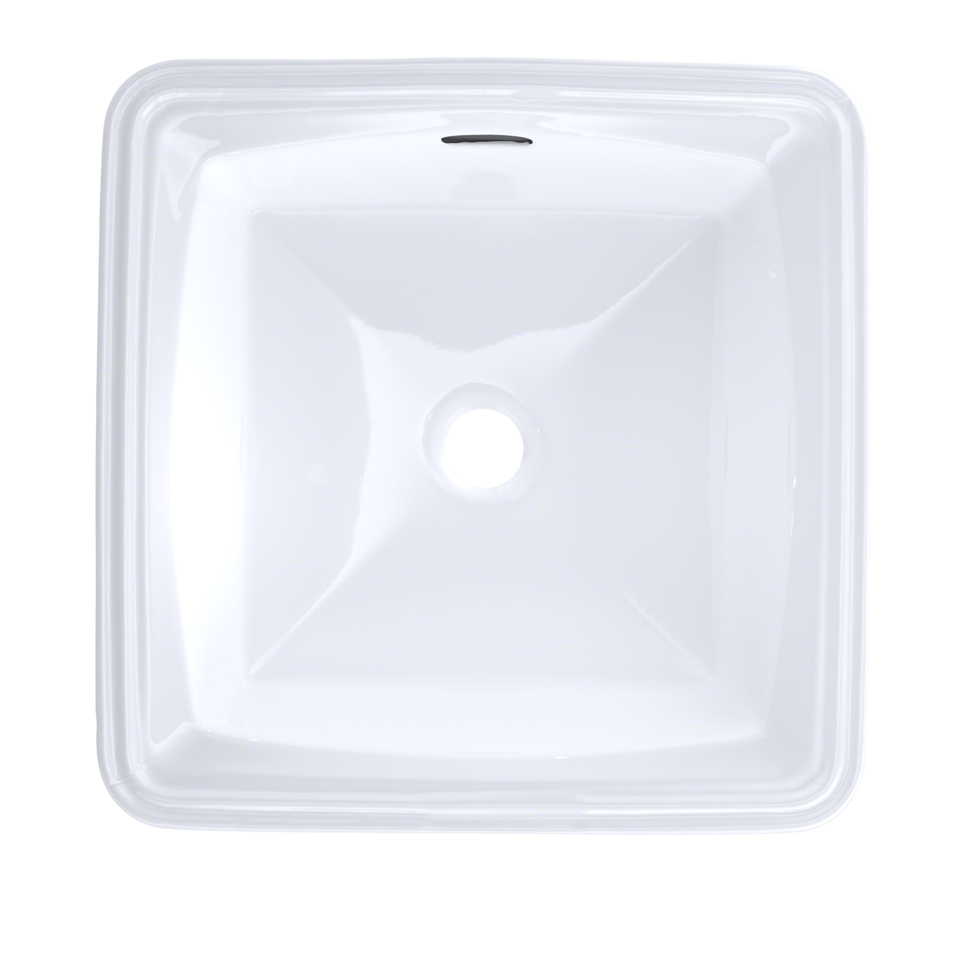 TOTO Connelly Square Undermount Bathroom Sink with CEFIONTECT, Cotton White, Vitreous China, LT491G#01