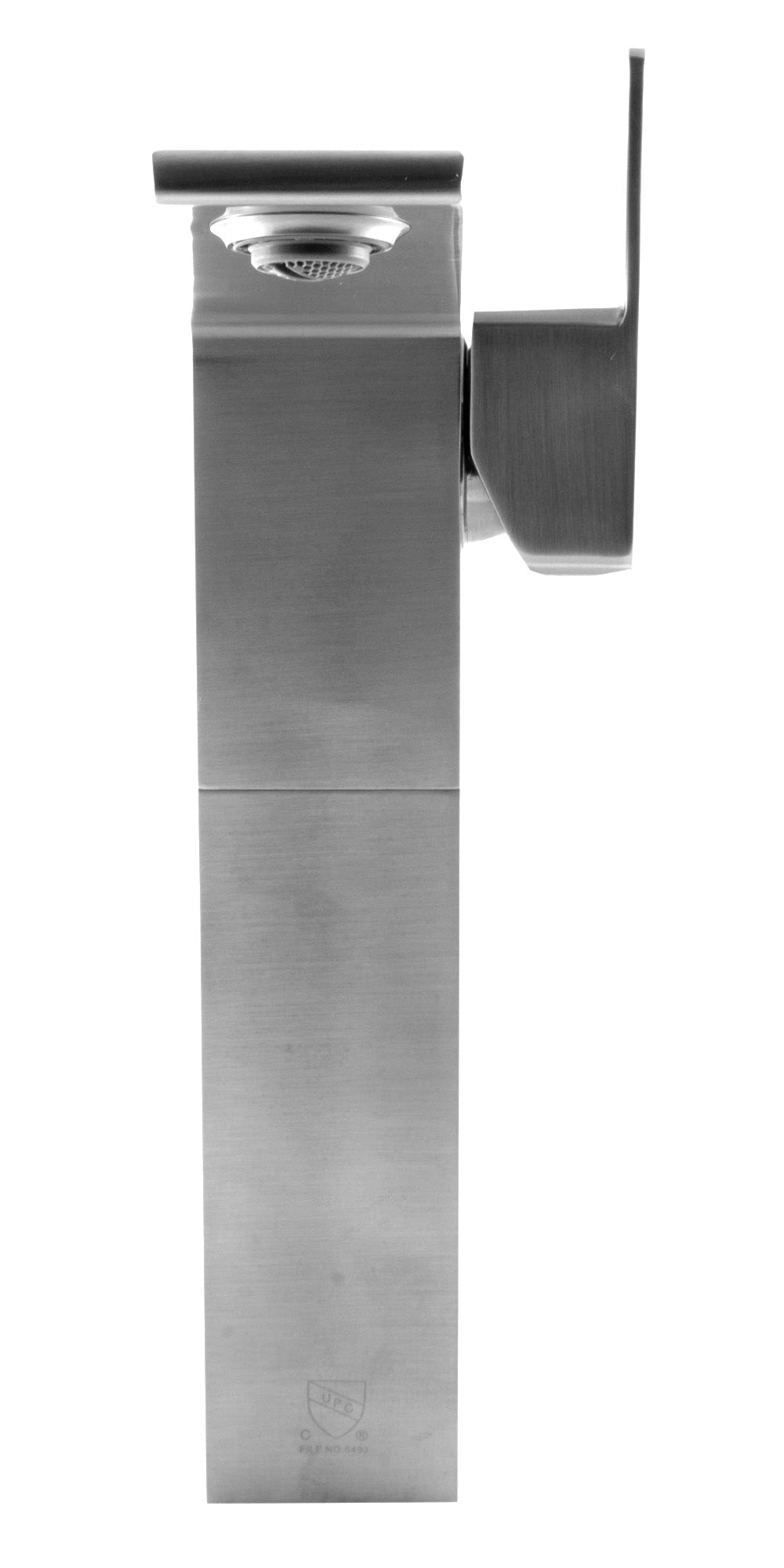 Alternate Image for ALFI Brushed Nickel Single Hole Tall Bathroom Faucet, AB1475-BN