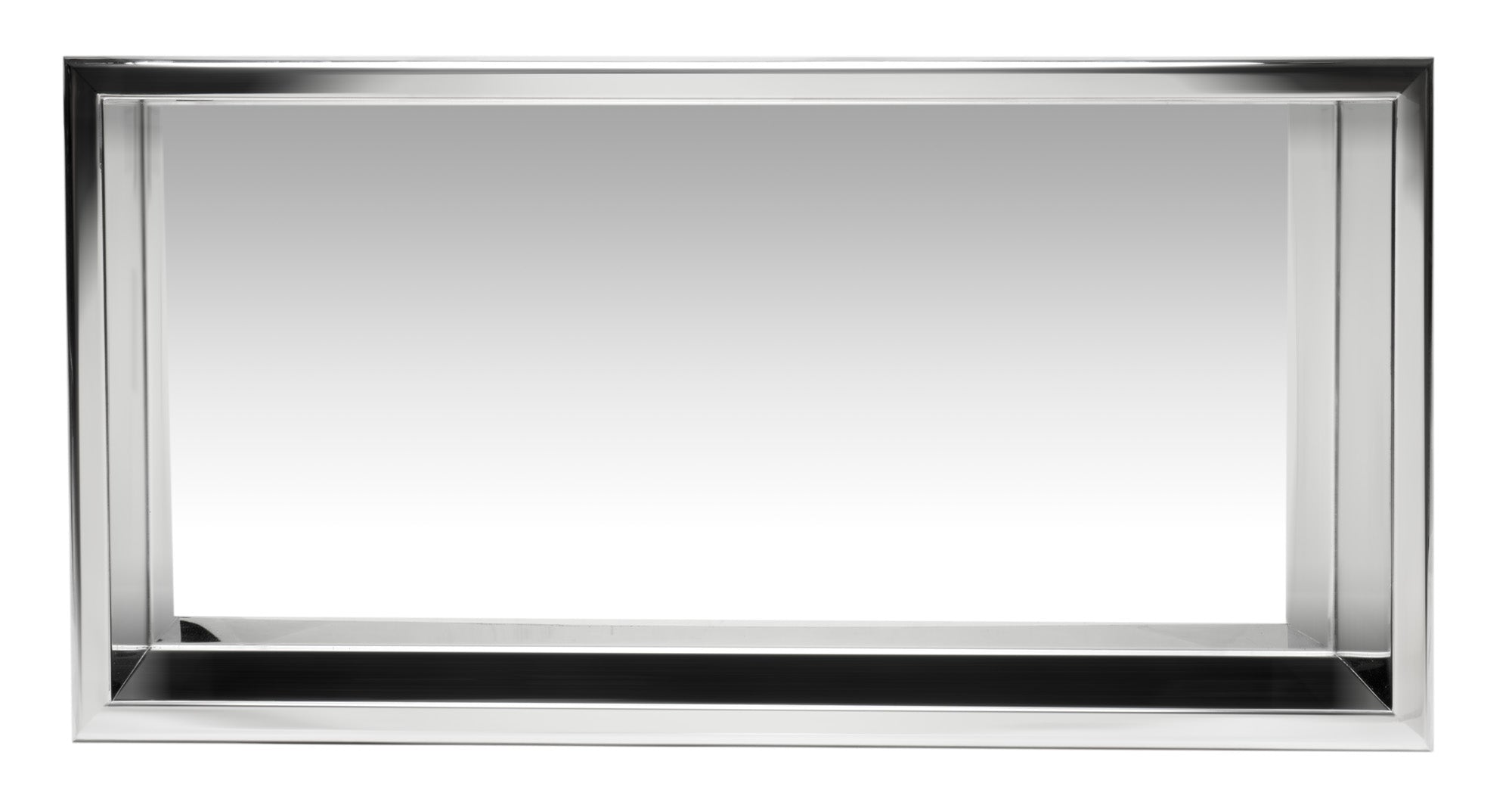 Alternate Image for ALFI brand ABN2412-PSS 24 x 12 Polished Stainless Steel Horizontal Single Shelf Bath Shower Niche, 20 Gauge