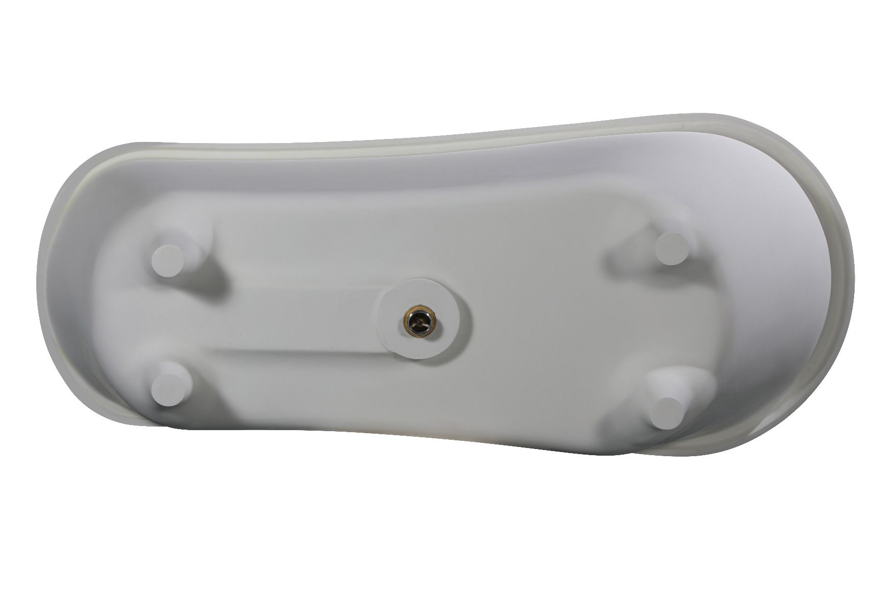 Alternate Image for ALFI brand 68" Solid Surface Resin Free Standing Oval Bathtub, White Matte, AB9960