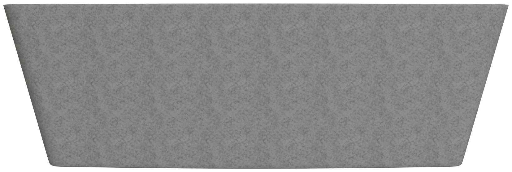 ALFI brand 71" Concrete Free Standing Rectangle Bathtub, Gray Matte, ABCO71TUB