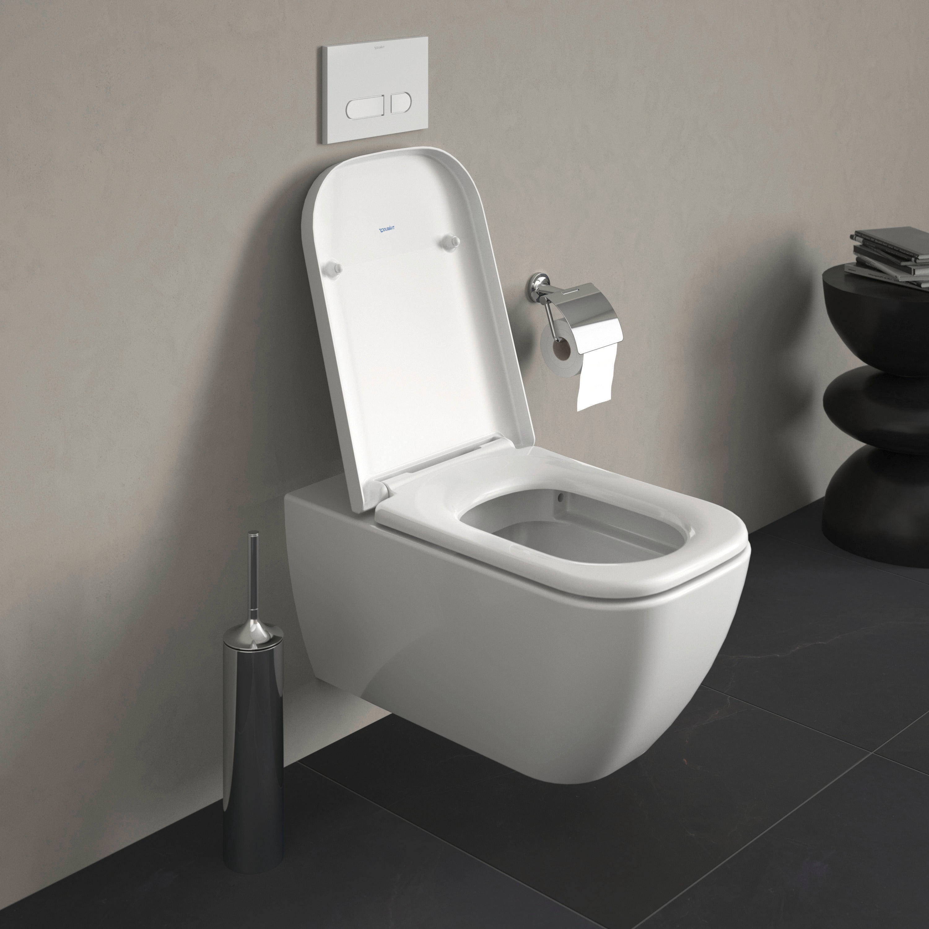 Happy D.2 Elongated Slow Close Toilet Seat in White