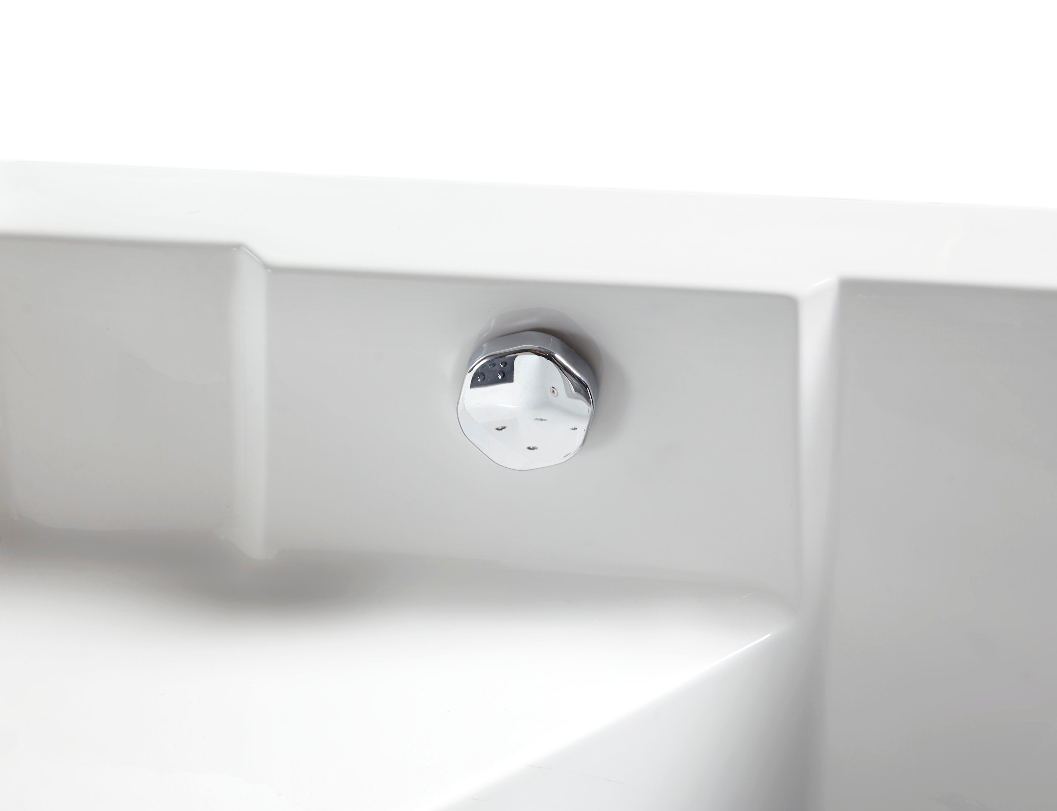 Alternate Image for Eago 59" Acrylic Corner Neo-angle Round Bathtub, White, AM156ETL