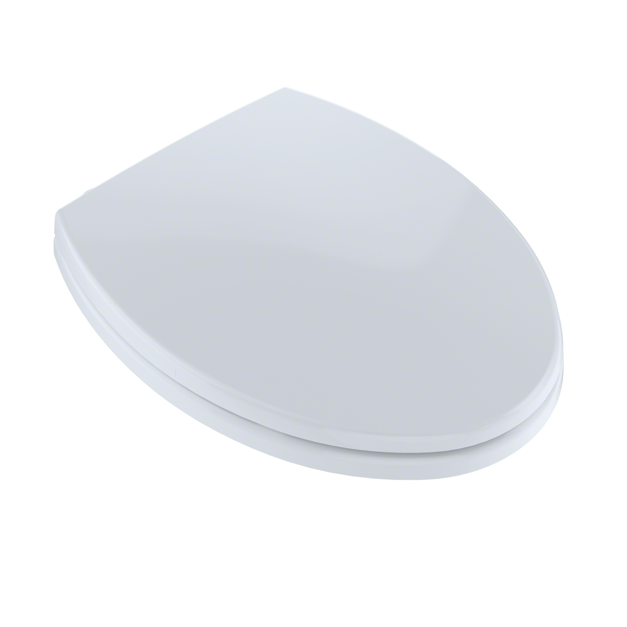 TOTO SoftClose Non Slamming, Slow Close Elongated Toilet Seat and Lid, Cotton White, Plastic, SS114#01