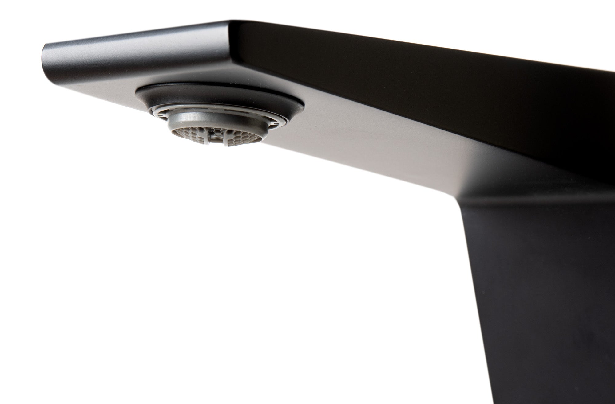 Alternate Image for ALFI brand 1.2 GPM Lever Straight Spout Bathroom Faucet, Modern, Black Matte, AB1475-BM