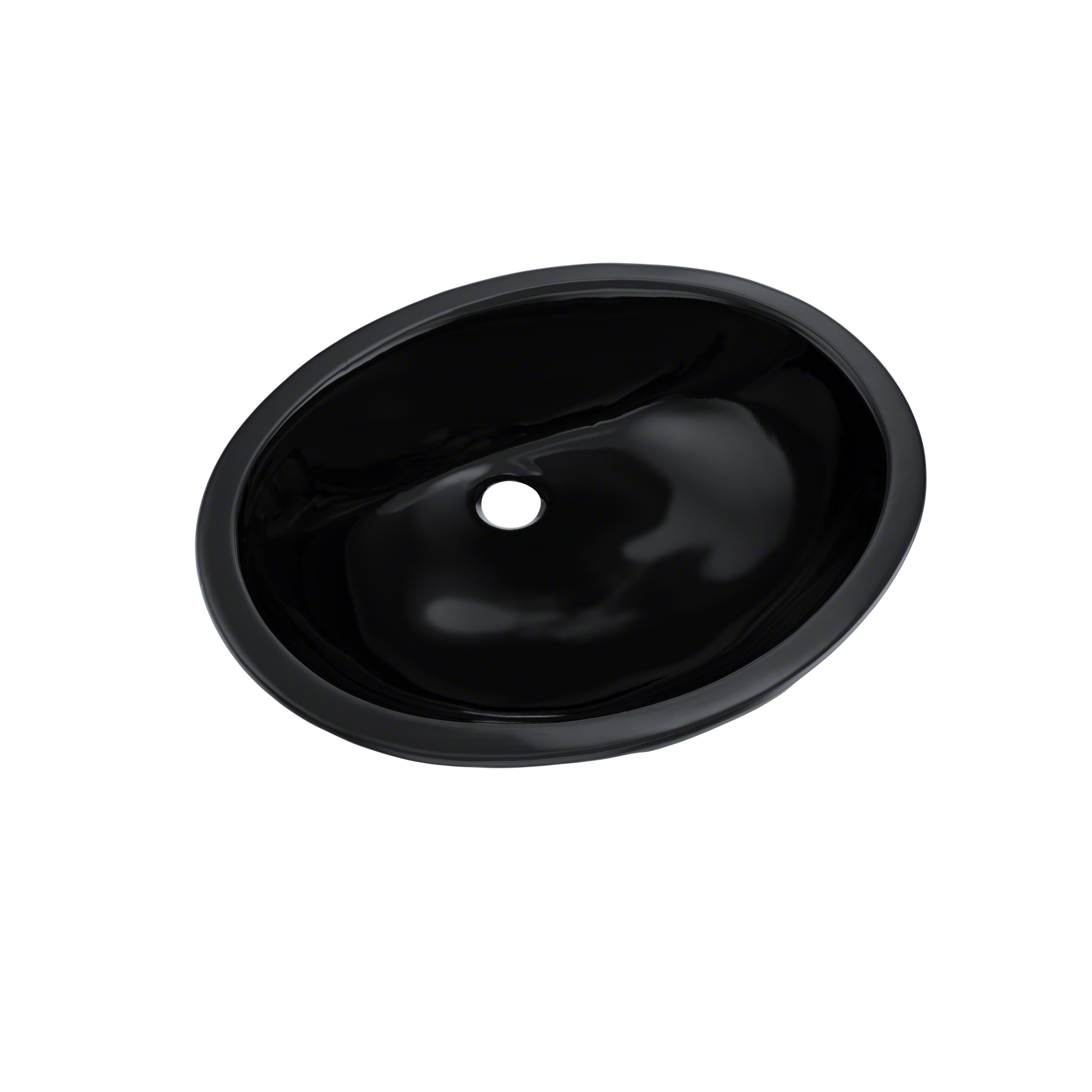 TOTO Rendezvous Oval Undermount Bathroom Sink, Ebony, Vitreous China, LT579#51