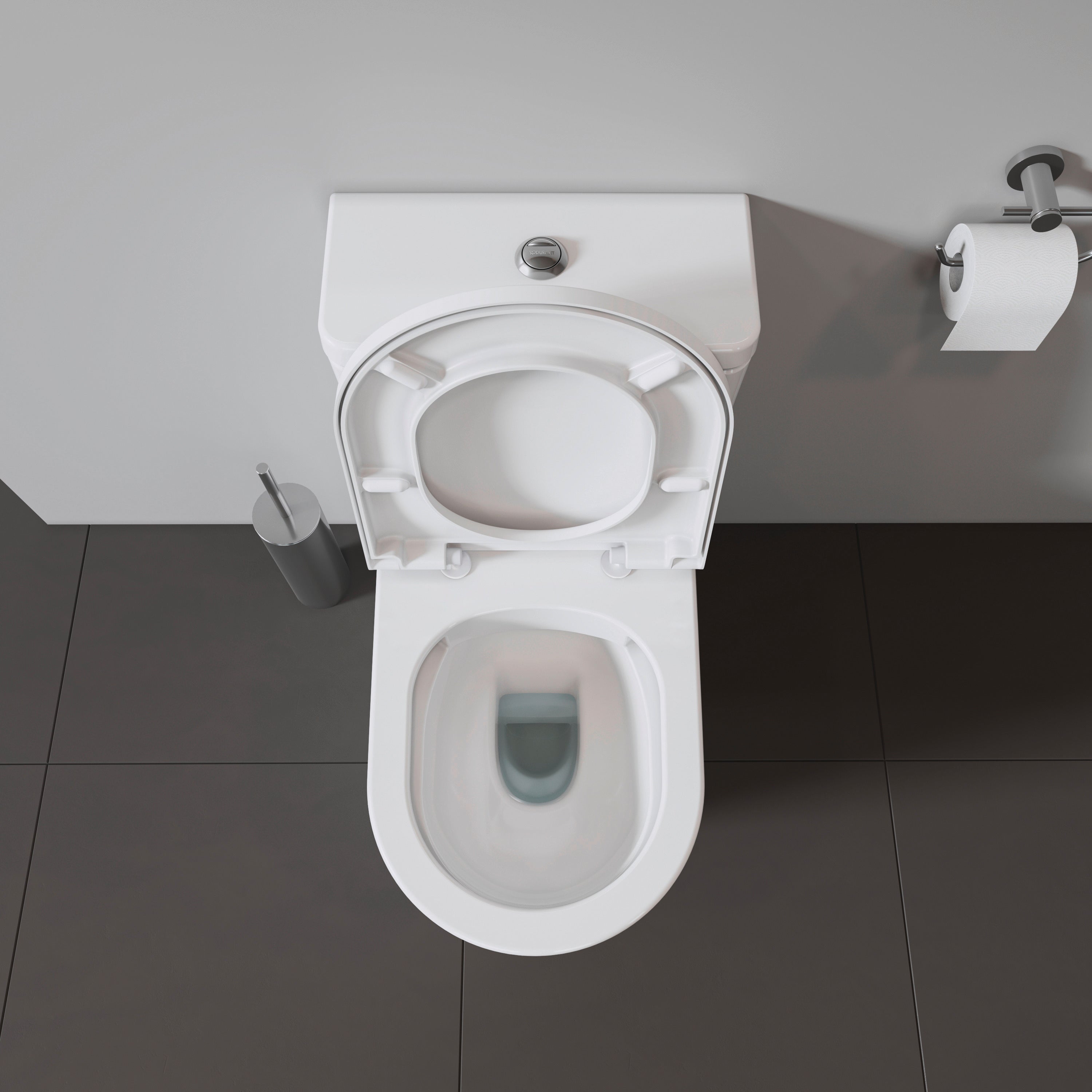 D-Neo Round Slow Close Toilet Seat in White