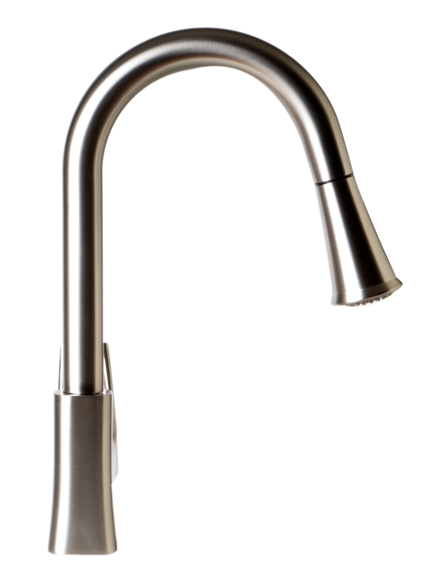Alternate Image for ALFI brand 1.8 GPM Lever Gooseneck Spout Touch Kitchen Faucet, Modern, Gray, Pull Down, Brushed Nickel, ABKF3889-BN