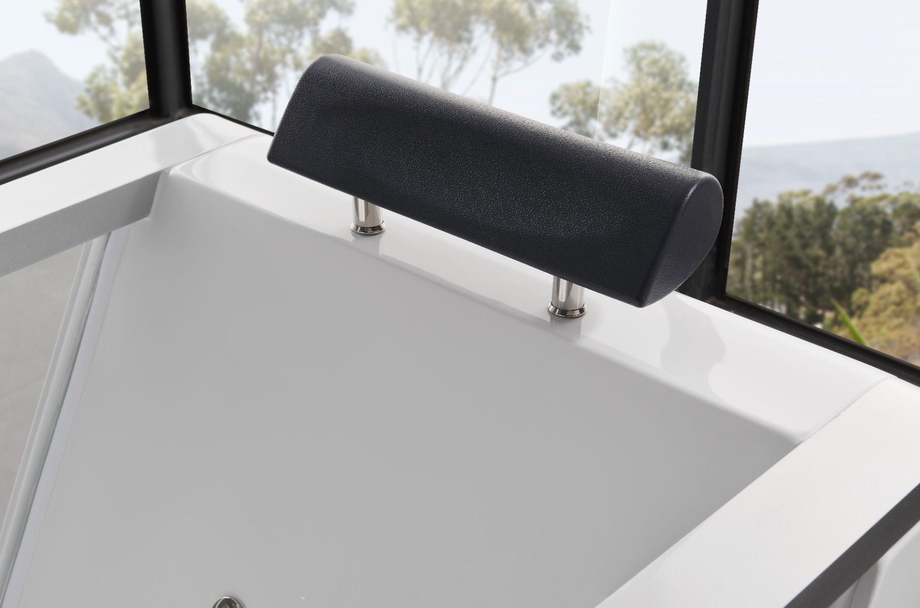 Alternate Image for Eago 59" Acrylic Free Standing Rectangle Bathtub, White, AM152ETL-5