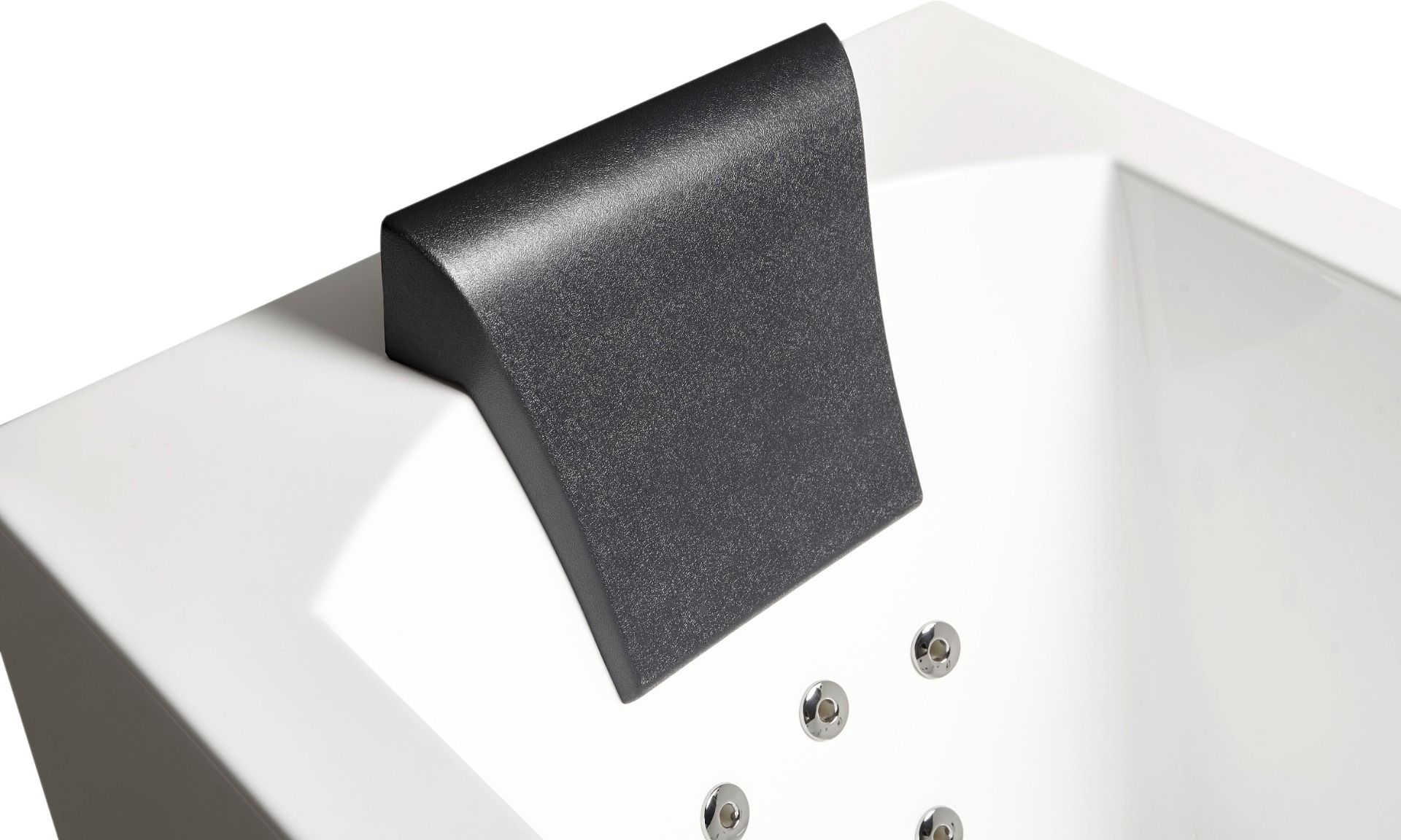 Alternate Image for Eago 59" Acrylic Corner Rectangle Bathtub with Fixtures, White, AM154ETL-R5