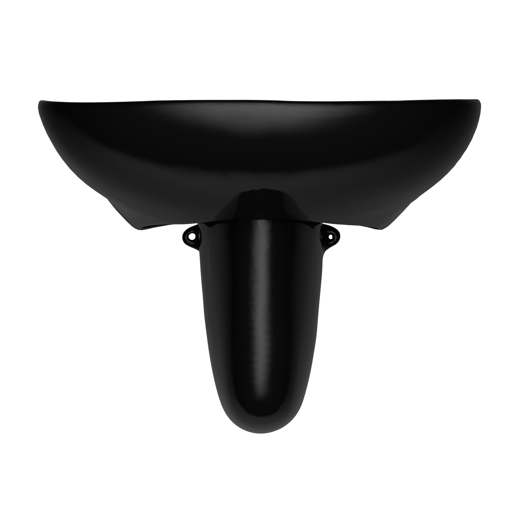 Alternate Image for TOTO Prominence Oval Wall-Mount Bathroom Sink and Shroud for 8 Inch Center Faucets, Ebony, Vitreous China, LHT242.8#51