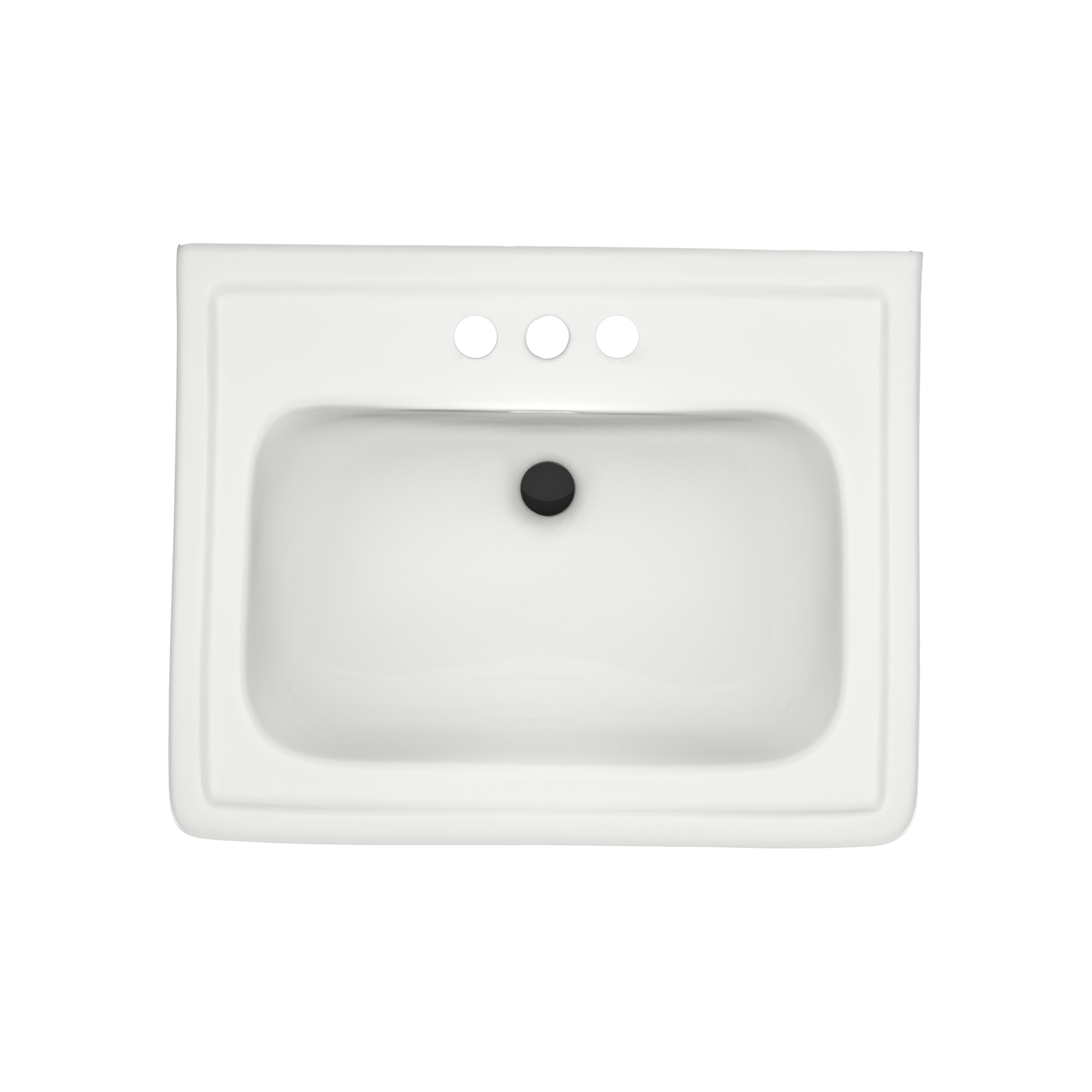 Alternate Image for TOTO Promenade 24" x 19-1/4" Rectangular Pedestal Bathroom Sink for 4 inch Center Faucets, Colonial White, Vitreous China, LPT532.4N#11
