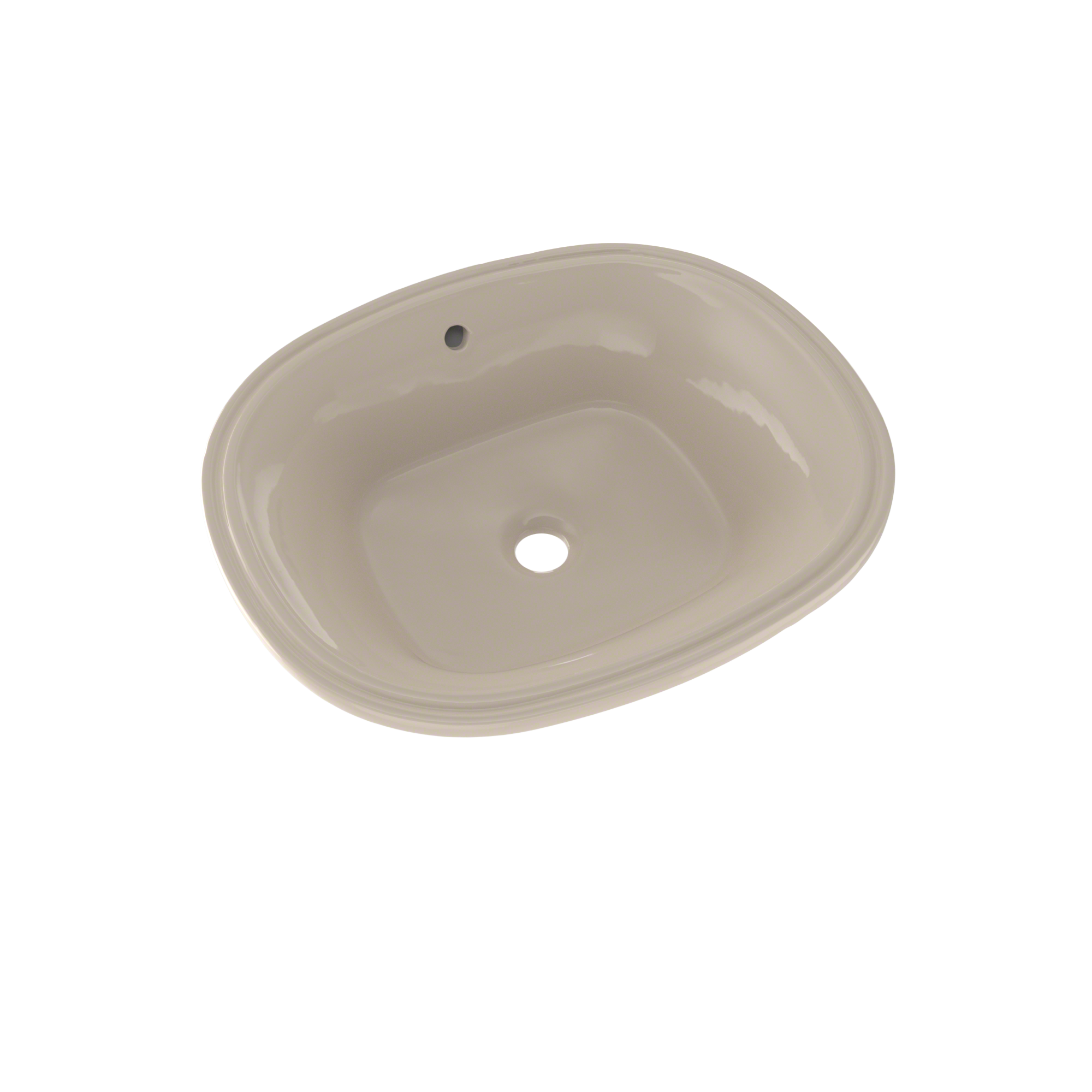Alternate Image for TOTO Maris 17-5/8" x 14-9/16" Oval Undermount Bathroom Sink with CEFIONTECT, Bone, Vitreous China, LT483G#03