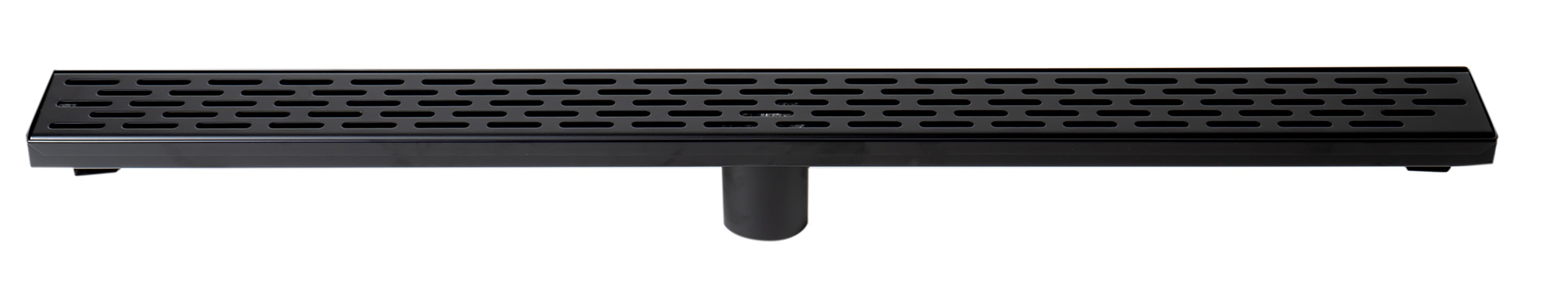 Alternate Image for ALFI brand ABLD32C-BM 32" Black Matte Stainless Steel Linear Shower Drain with Groove Holes
