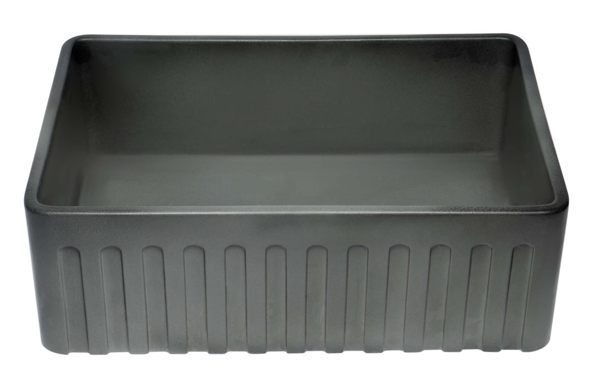 Alternate Image for ALFI brand 30" Fireclay Farmhouse Sink, Concrete, ABCO3020SB
