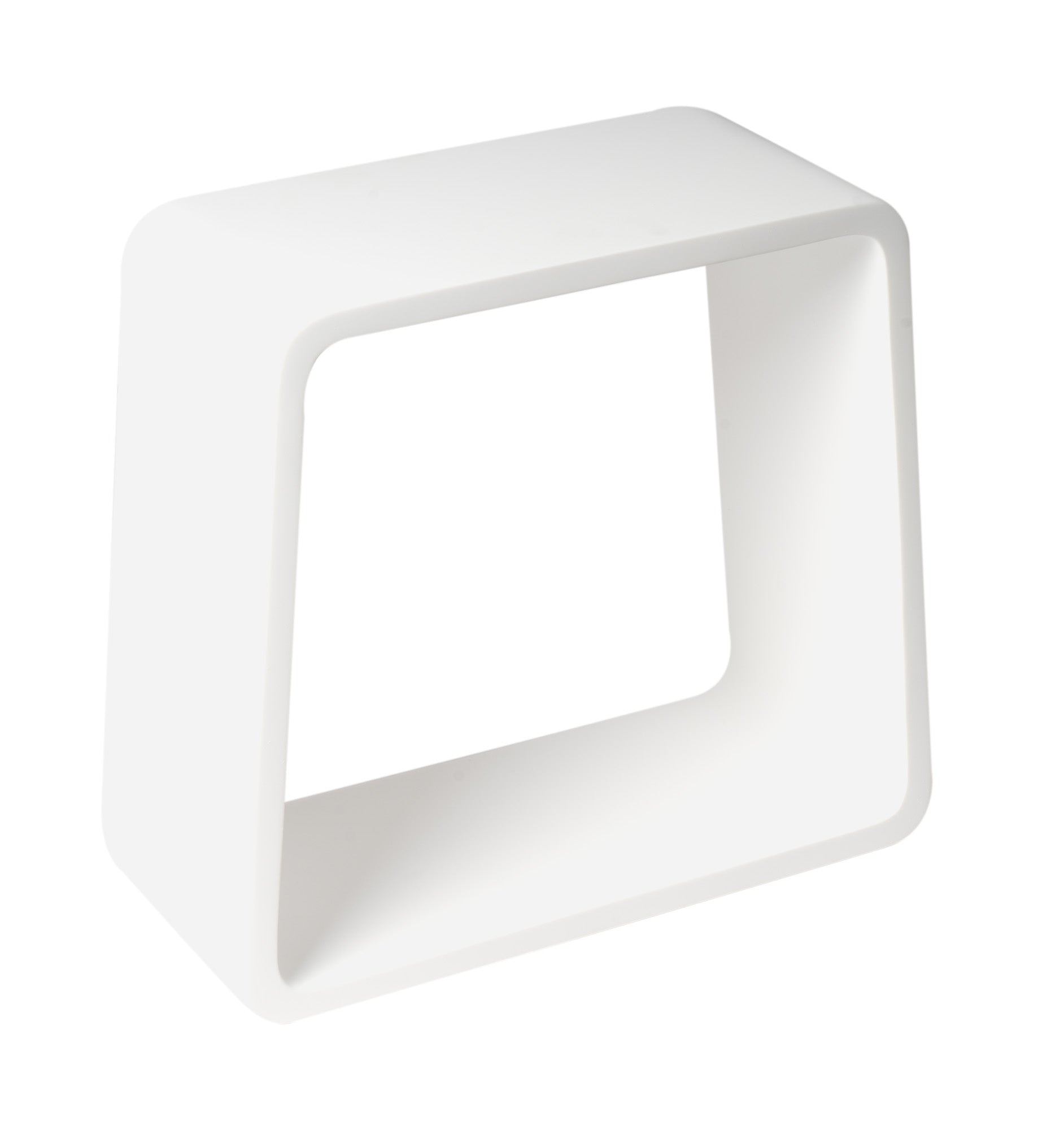 ALFI brand ABST55 White Matte Solid Surface Resin Bathroom / Shower Stool