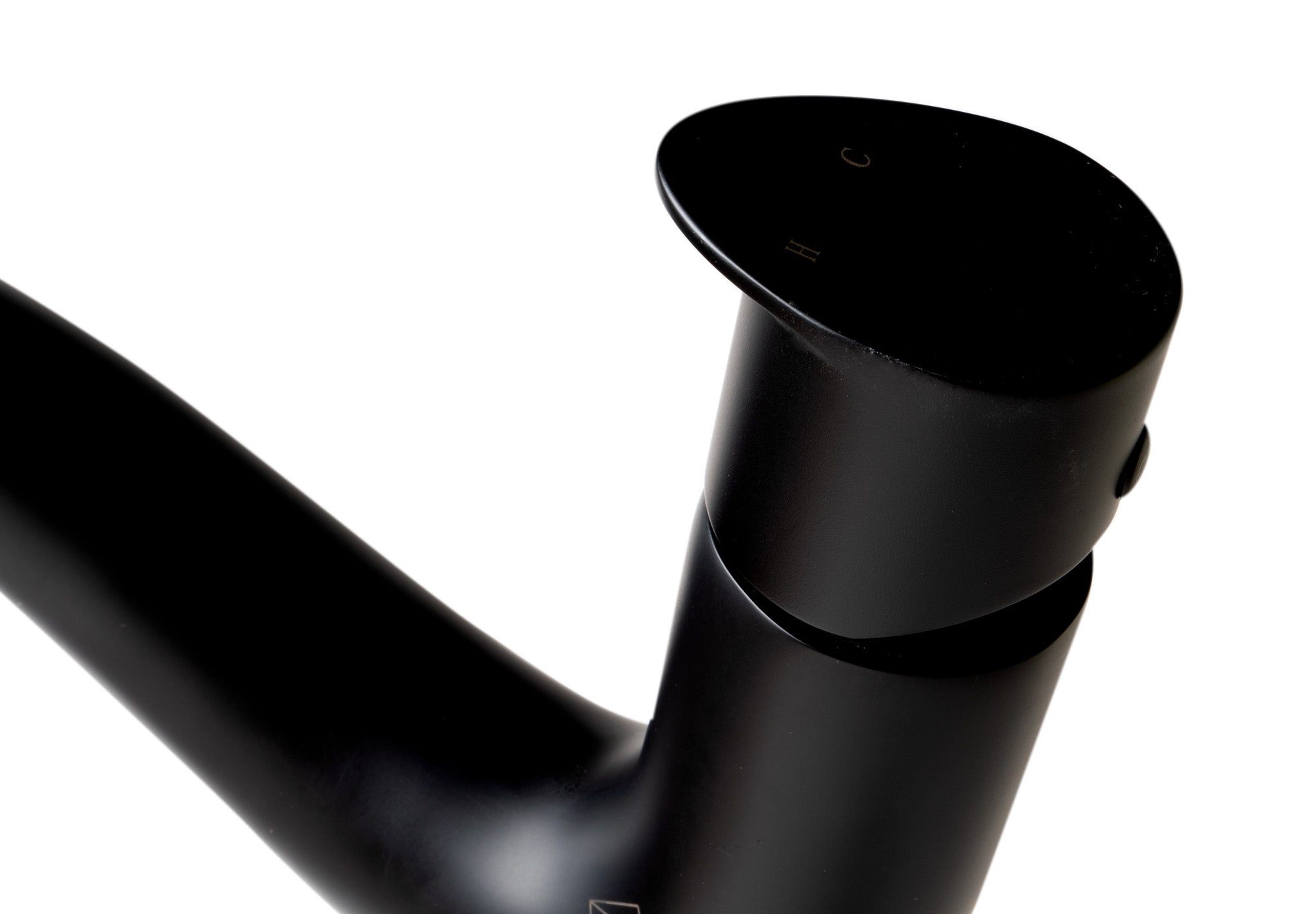 Alternate Image for ALFI brand 1.2 GPM Lever Curved Spout Bathroom Faucet, Modern, Black Matte, AB1570-BM